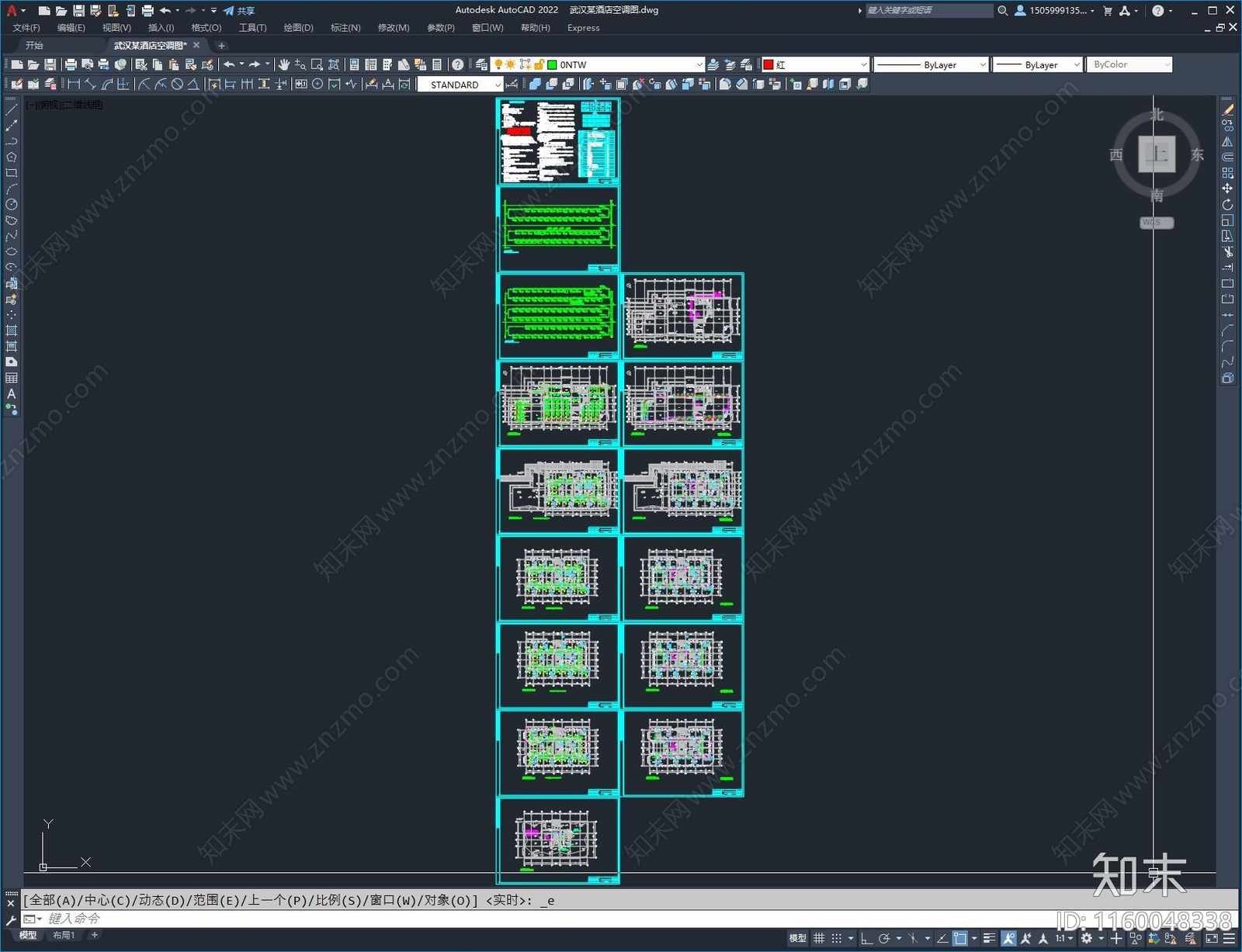 武汉某酒店空调图施工图下载【ID:1160048338】