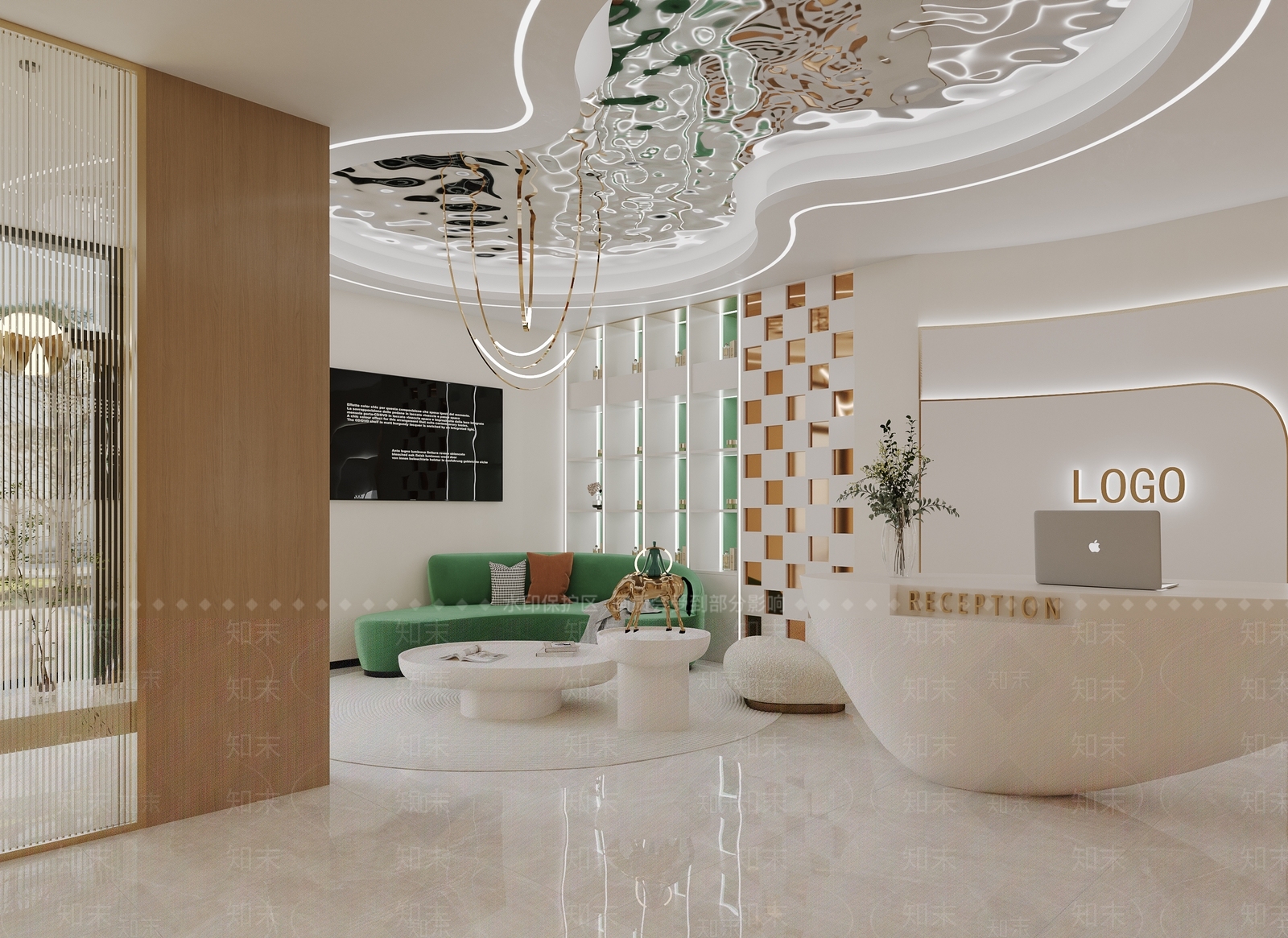 现代美容院3D模型下载【ID:1160050321】