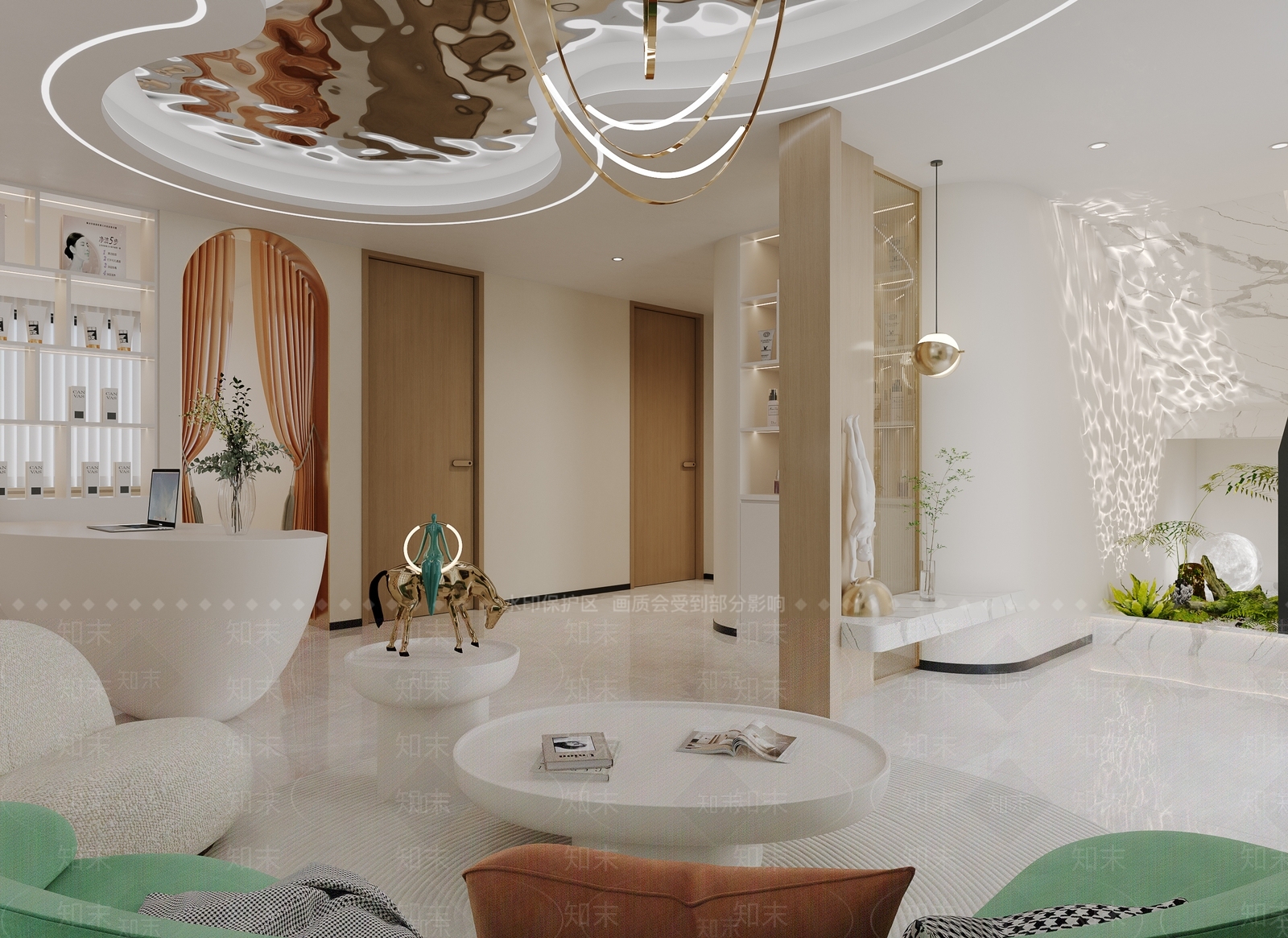 现代美容院3D模型下载【ID:1160050321】