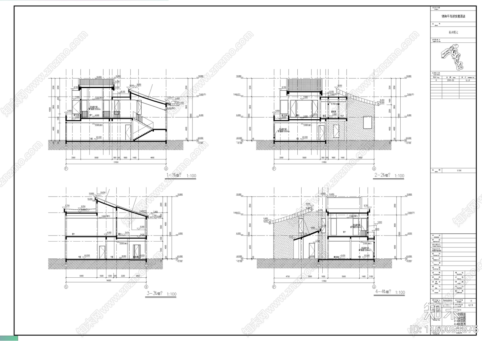 民宿建cad施工图下载【ID:1160051876】