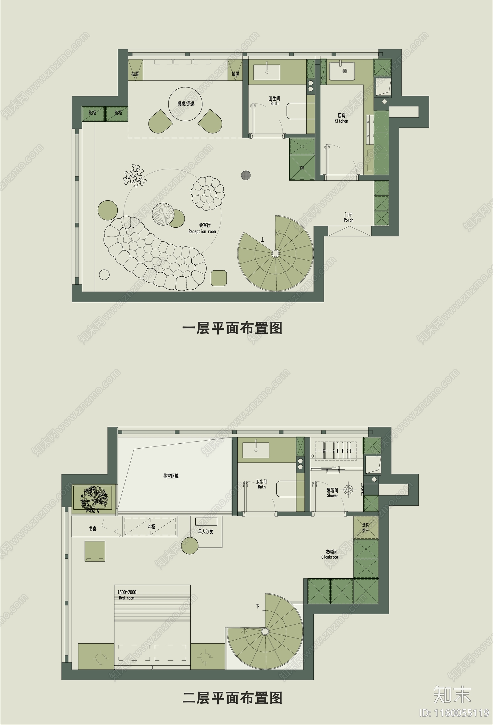 家装室内设计平面布置图双面窗户施工图下载【ID:1160055119】