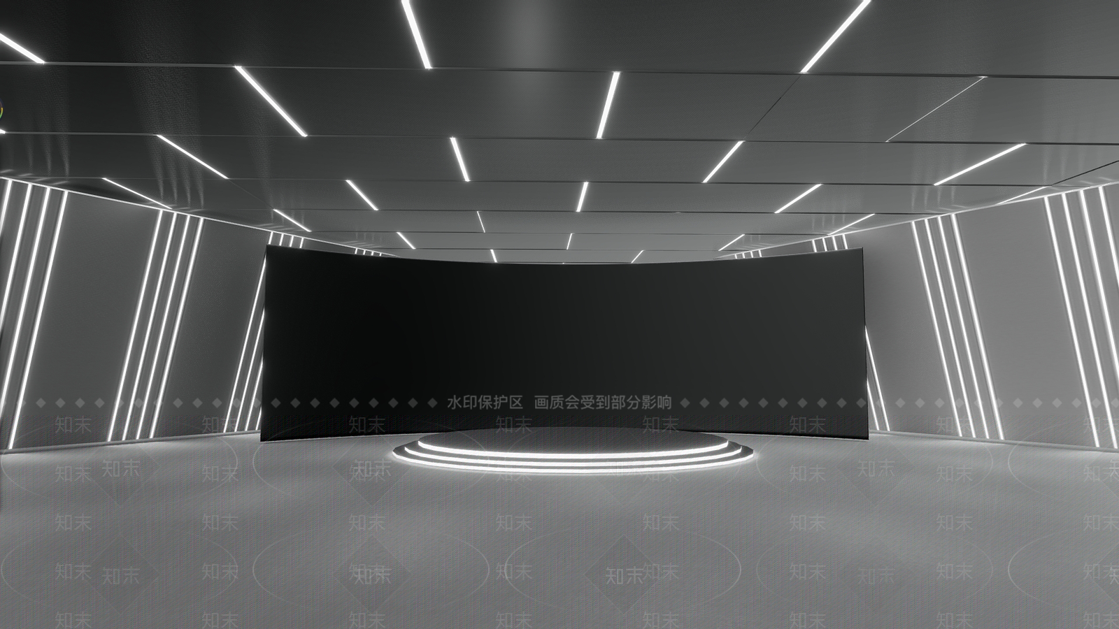 现代大气直播现场SU模型下载【ID:1160055855】
