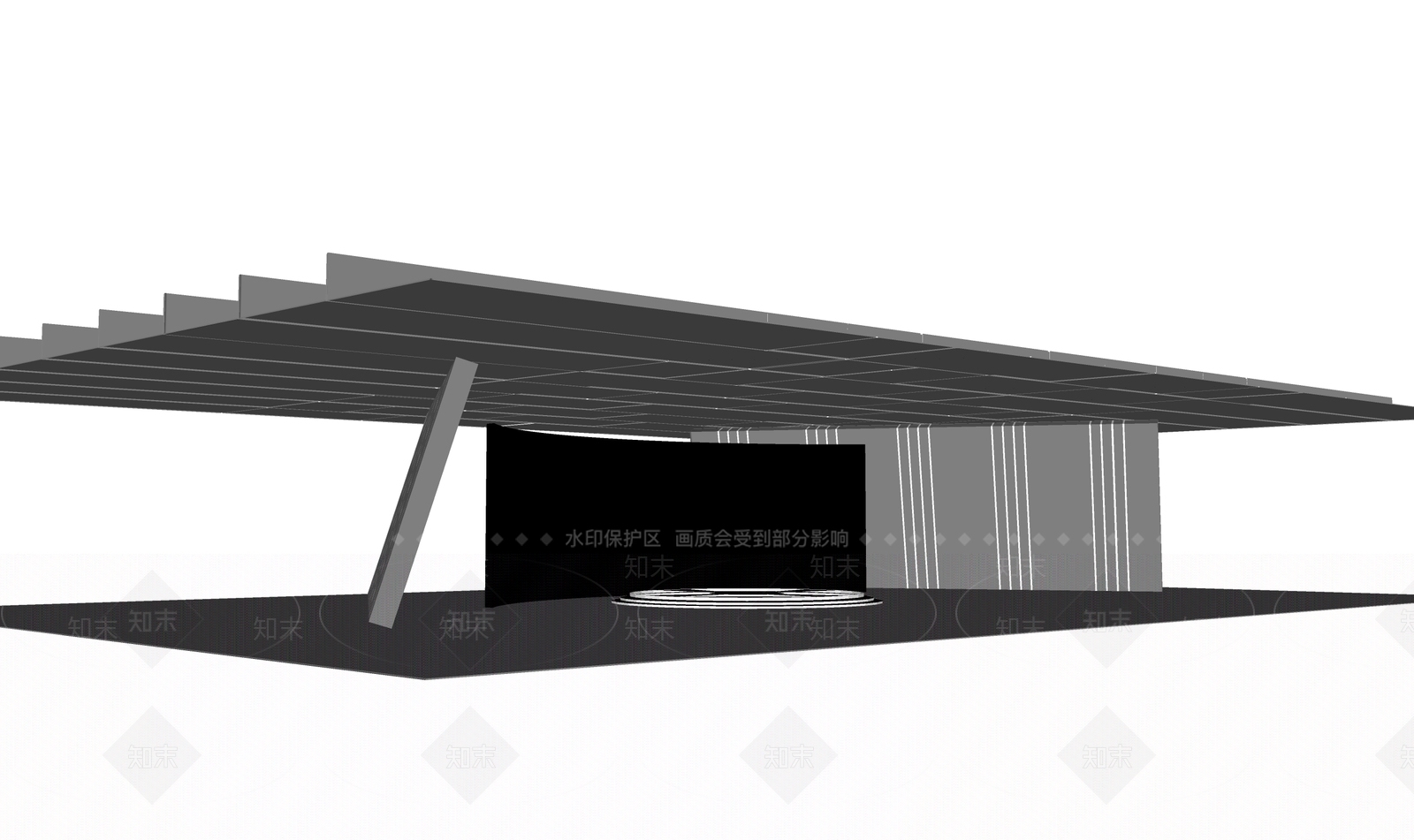 现代大气直播现场SU模型下载【ID:1160055855】