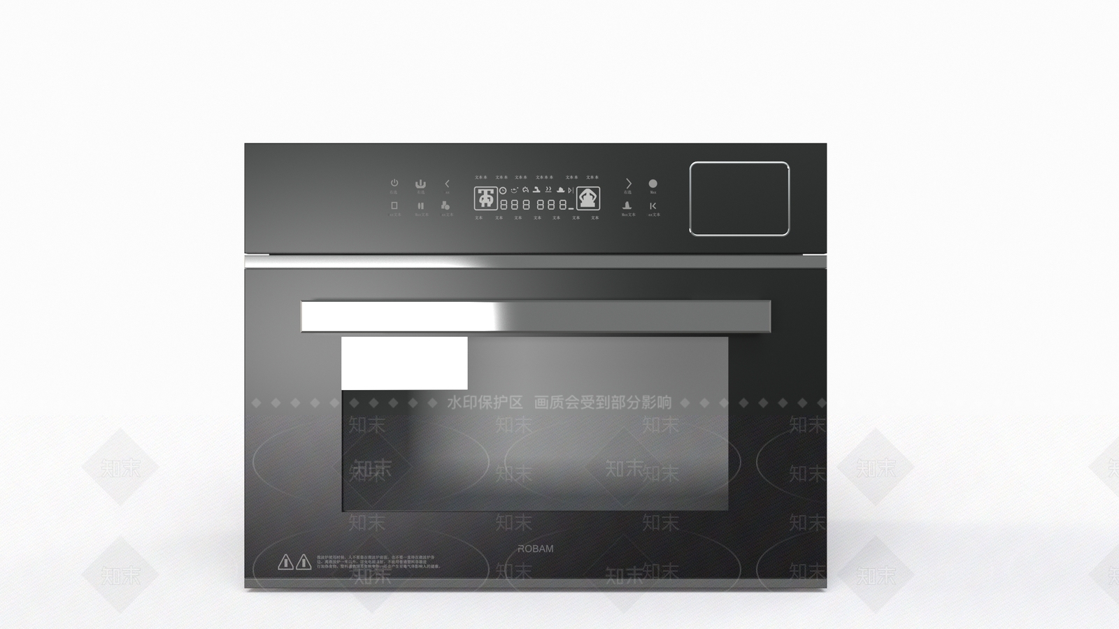 烤箱3D模型渲染效果图