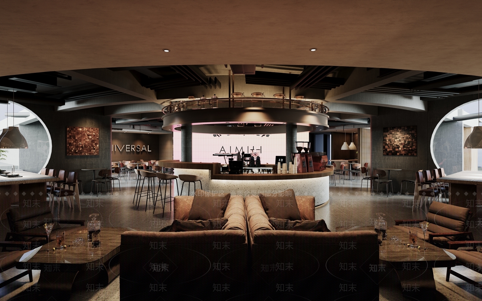 现代工业风酒吧3D模型下载【ID:1160067714】