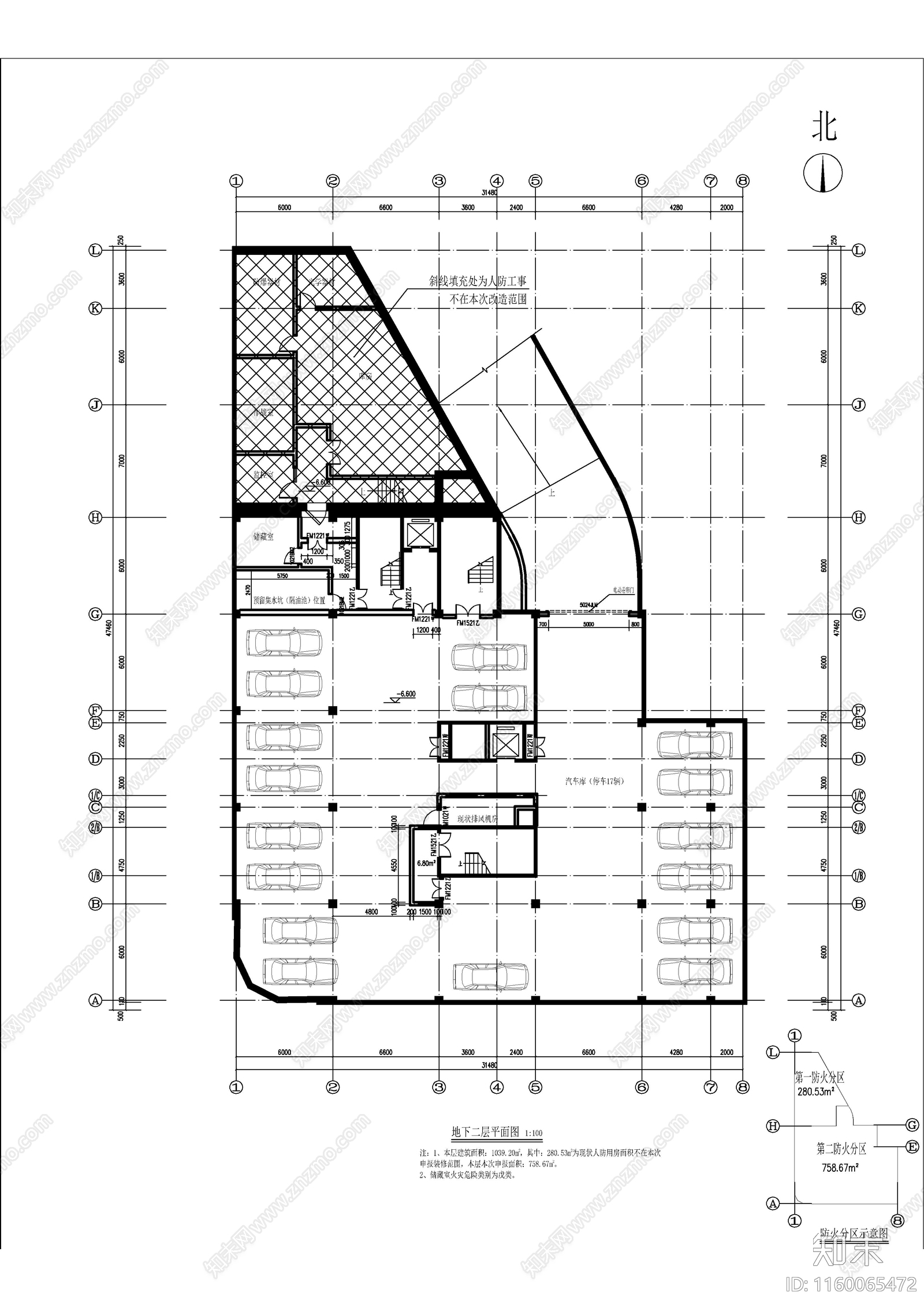 现代简单办公楼建cad施工图下载【ID:1160065472】