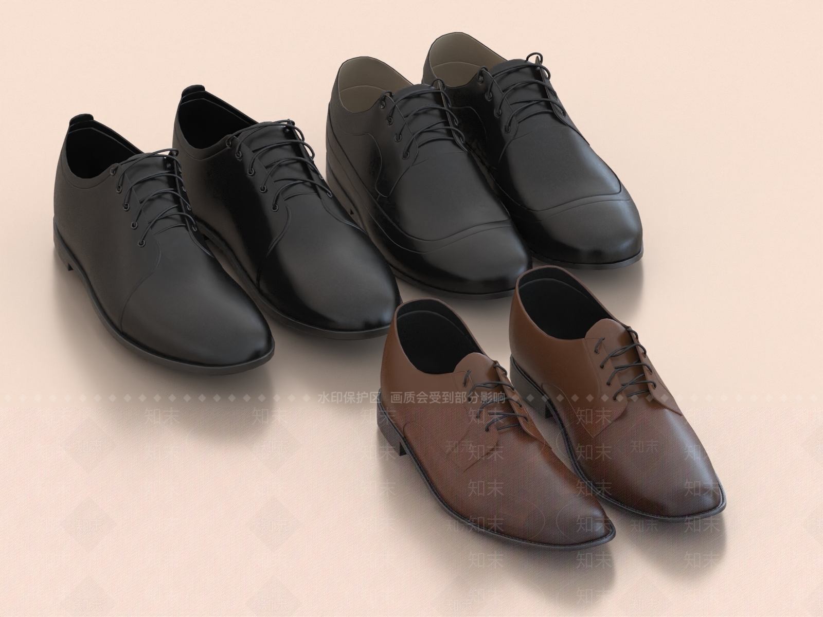 皮鞋3D模型下载【ID:1160065841】