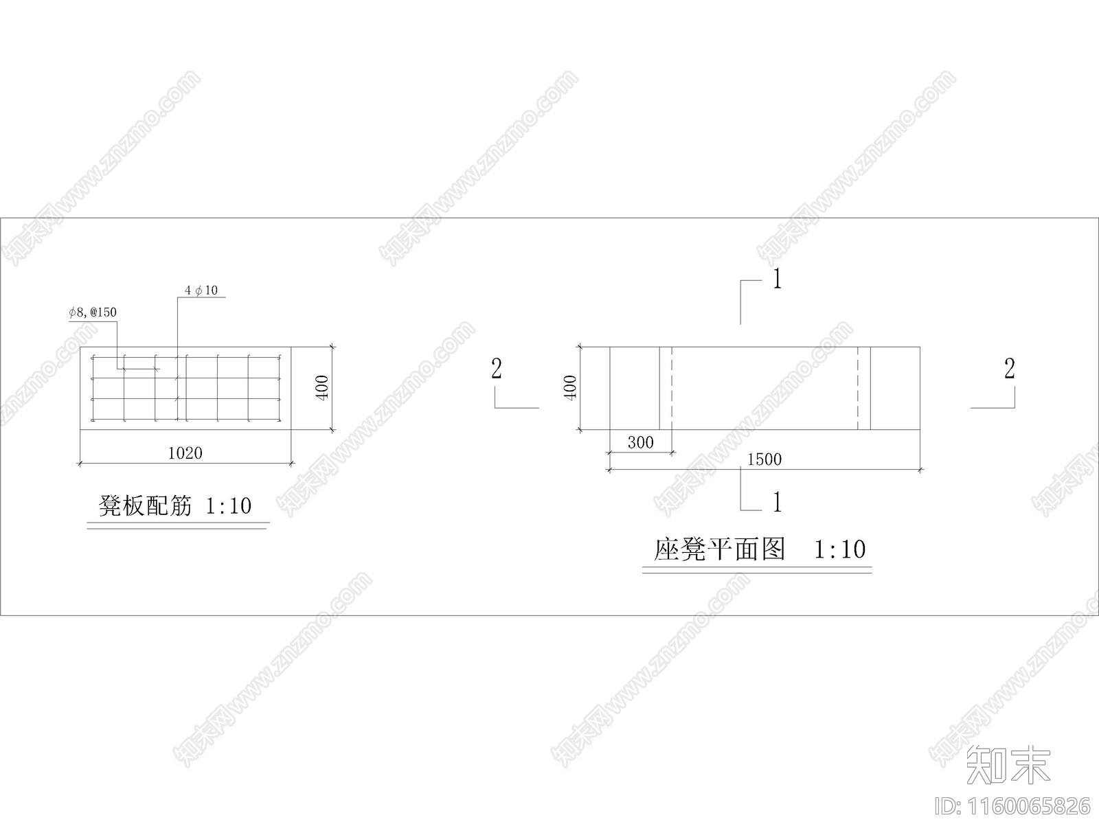 花岗岩面板石坐等cad施工图下载【ID:1160065826】