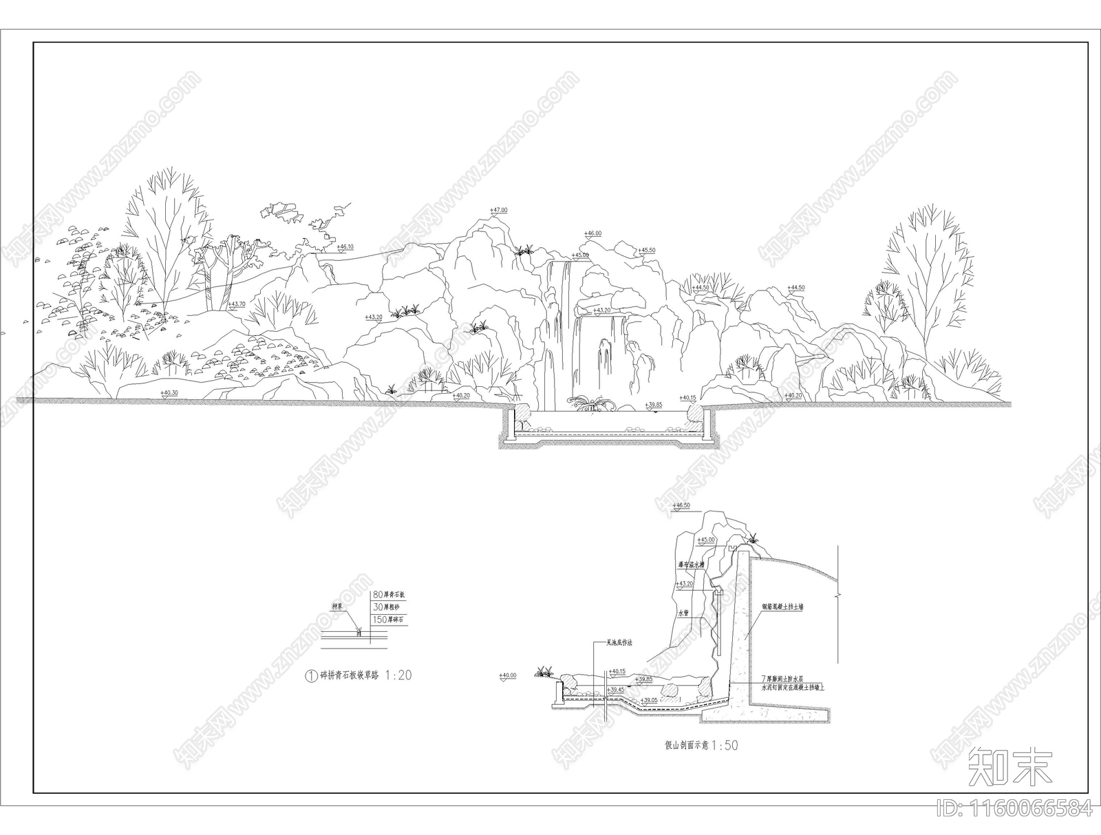 公园假cad施工图下载【ID:1160066584】