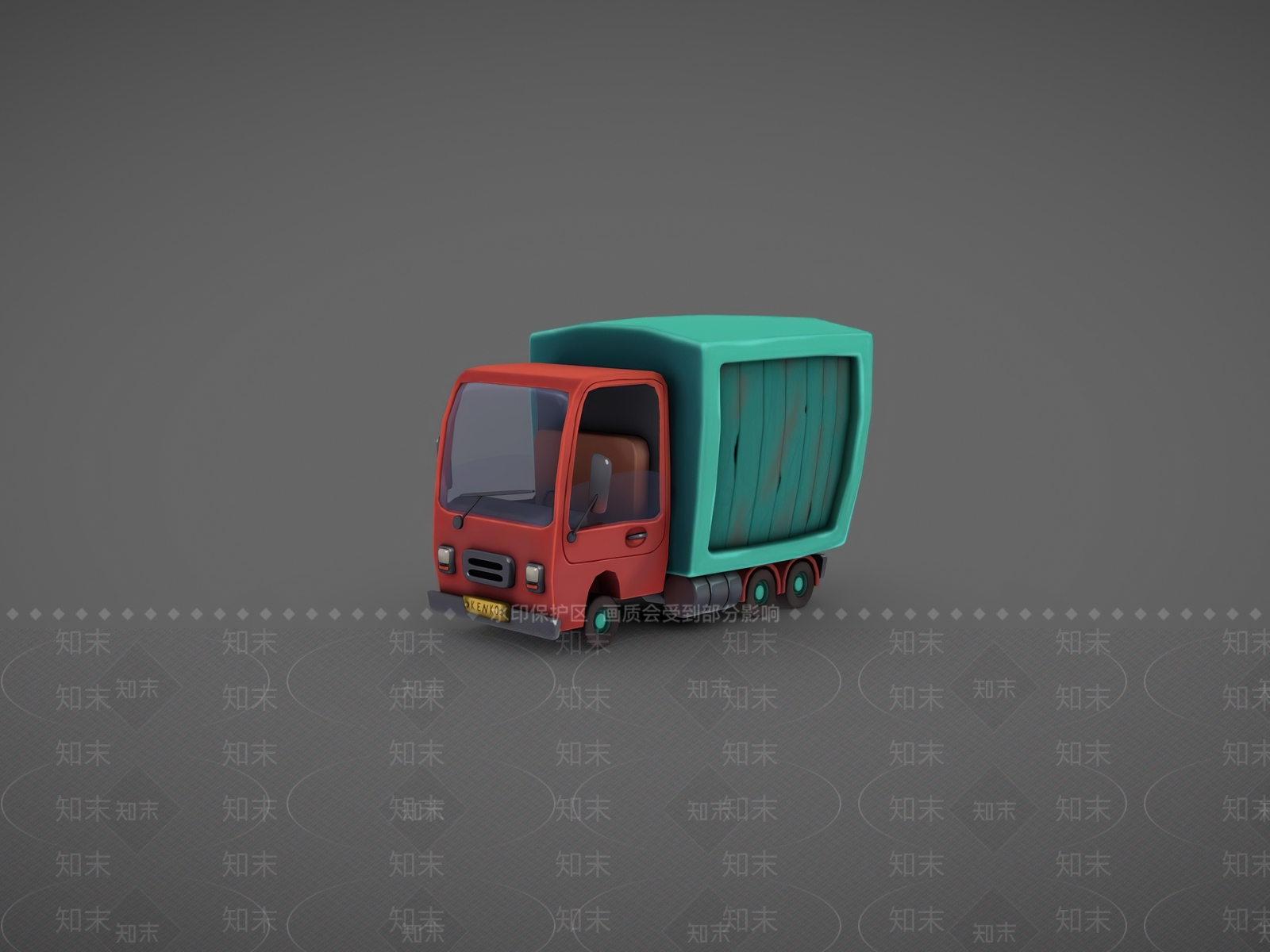 卡通玩具小货车SU模型下载【ID:1160067670】