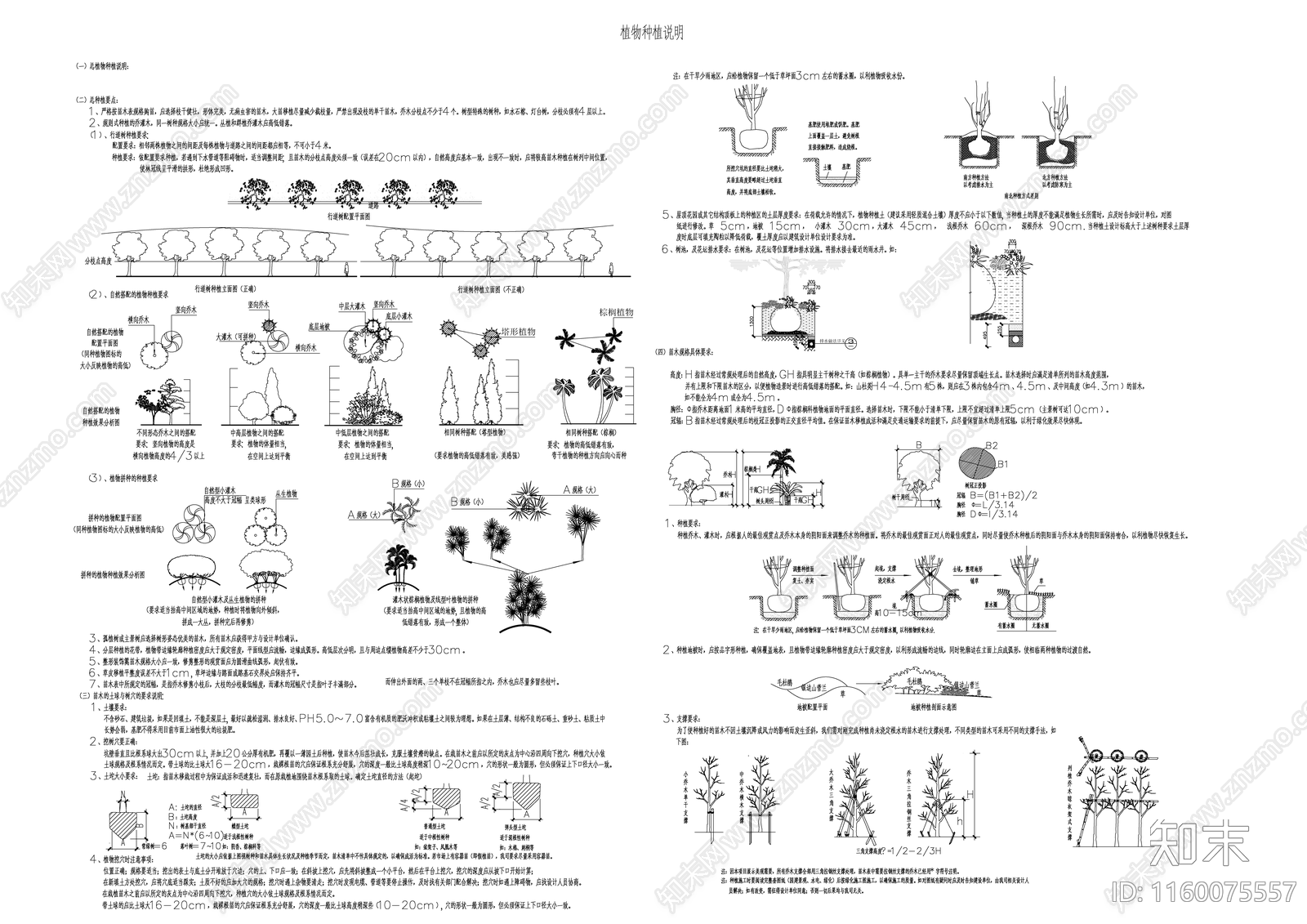 种植设计说明cad施工图下载【ID:1160075557】