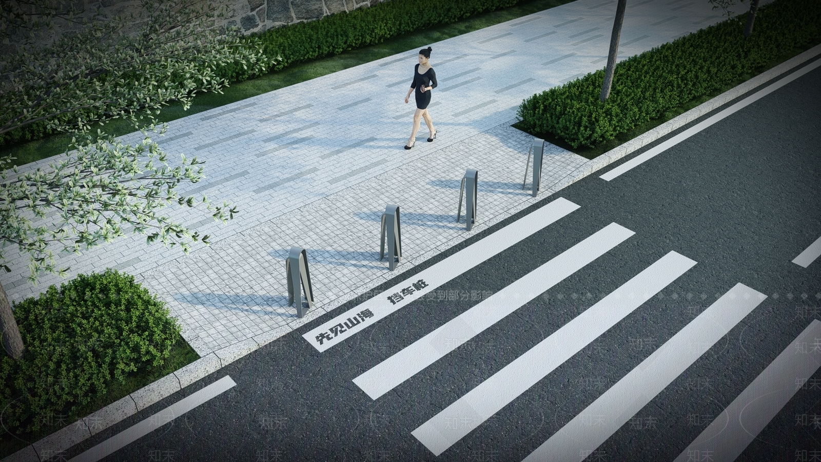 车挡石SU模型下载【ID:1160076306】