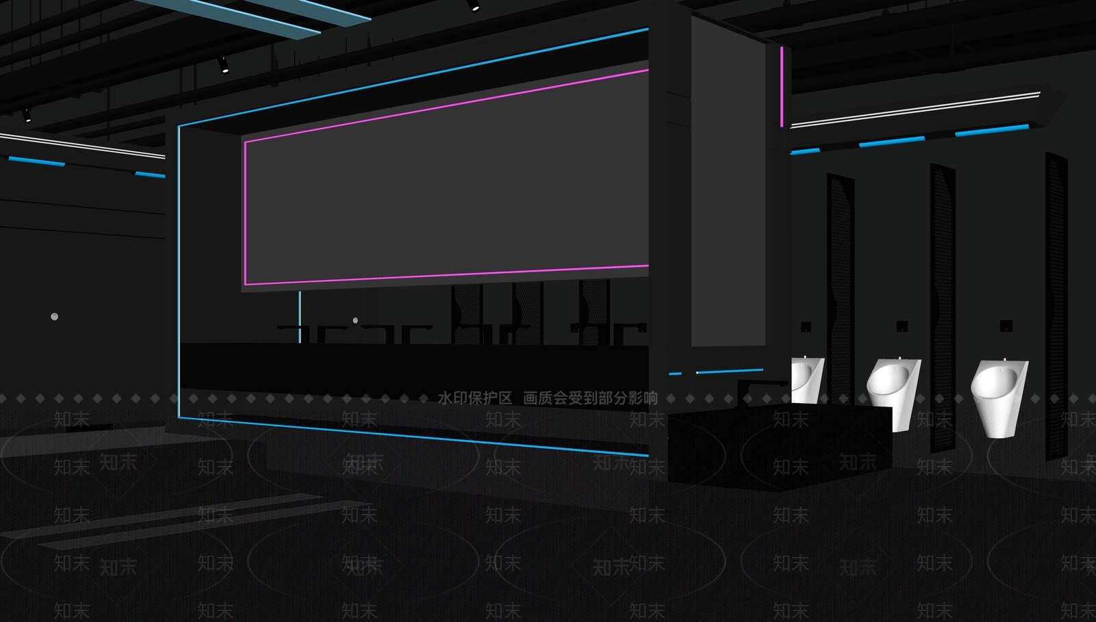 现代公共卫生间SU模型下载【ID:1160081312】
