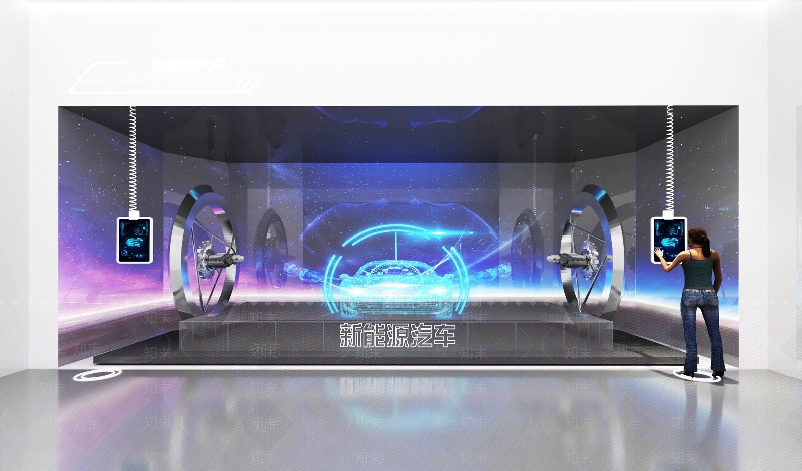 现代科技展厅SU模型下载【ID:1160082944】