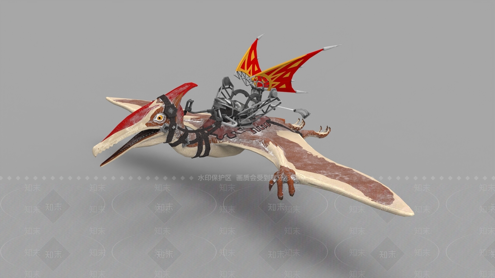 外星雀兽翼龙龙坐骑SU模型下载【ID:1160083714】