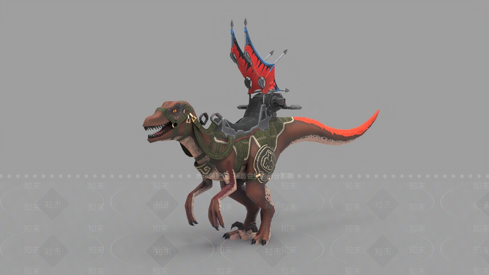 沙漠爬行战斗坐骑恐龙3D模型下载【ID:1160085138】
