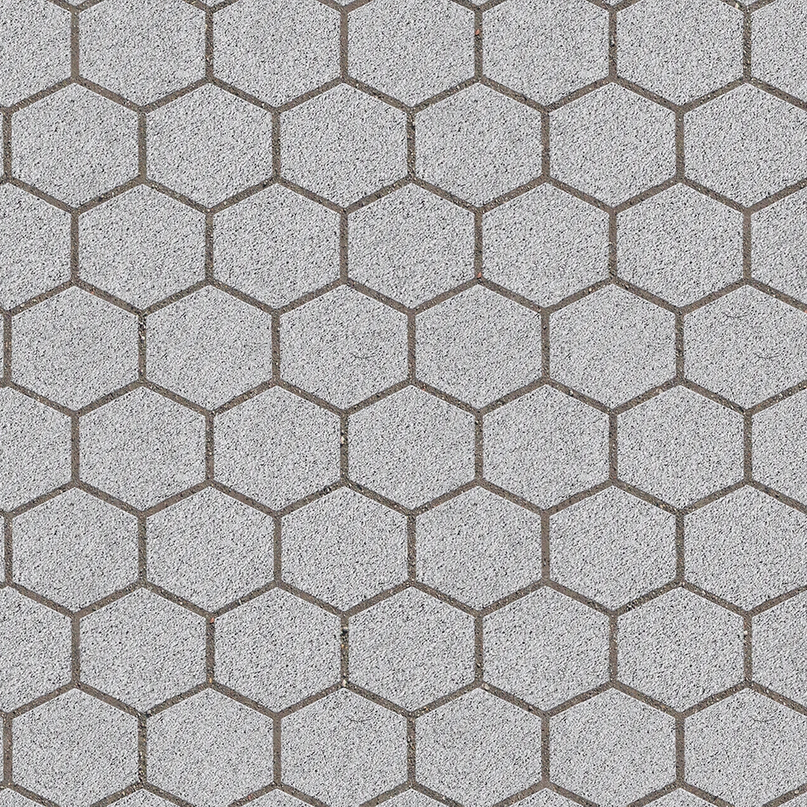 无缝浅灰色六角形石材拼花地砖人行道路地面广场贴图下载【ID:1160085227】