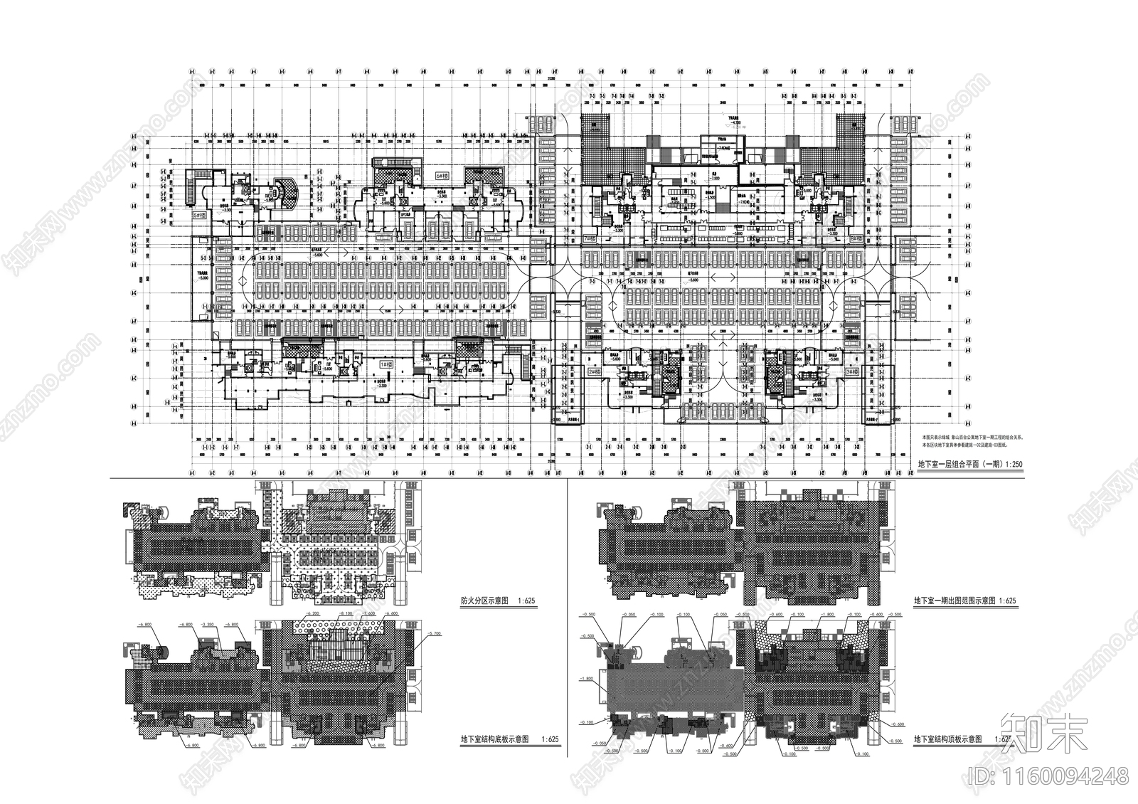 高档公寓小区住宅楼群cad施工图下载【ID:1160094248】