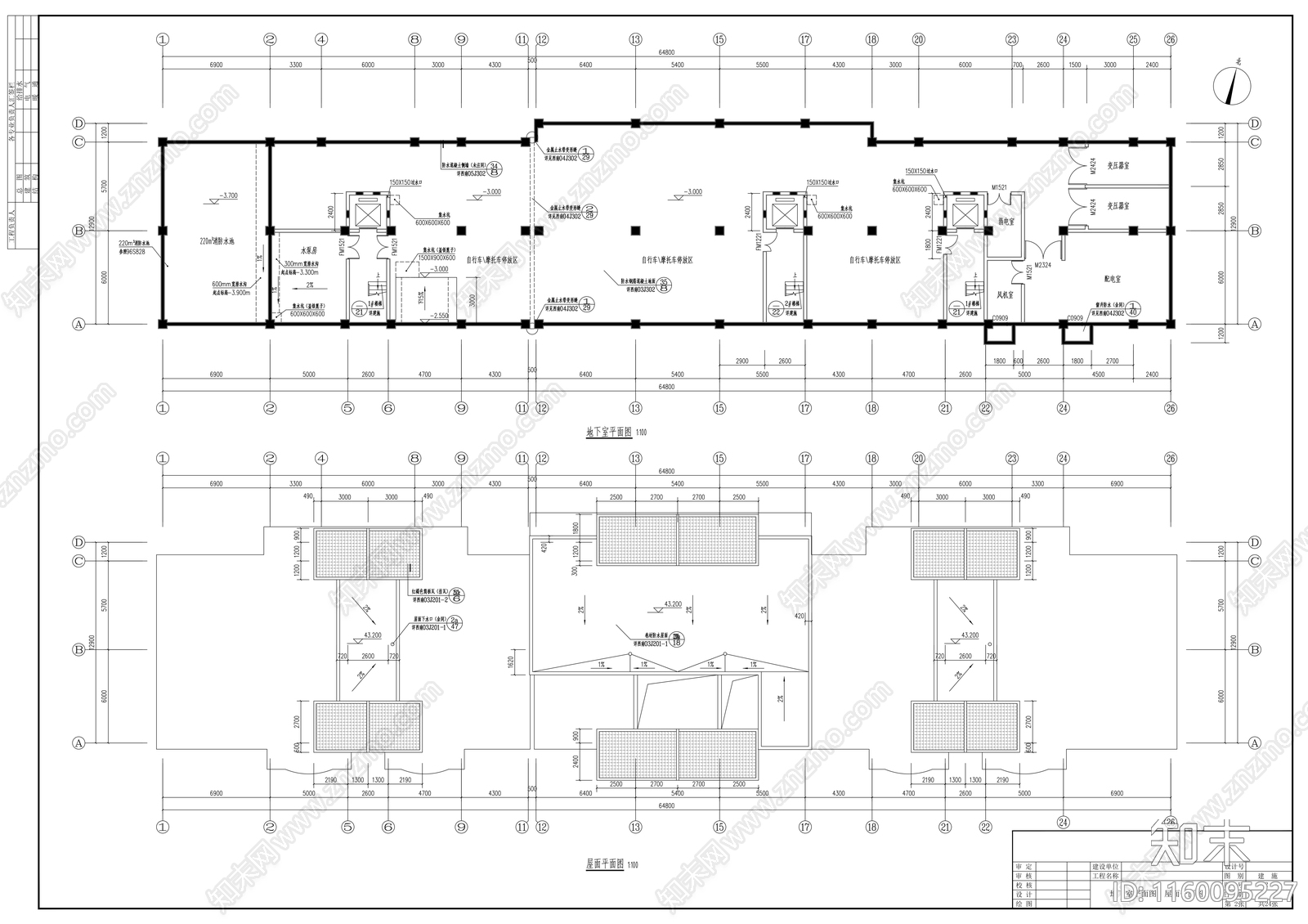 十二层商住楼建cad施工图下载【ID:1160095227】