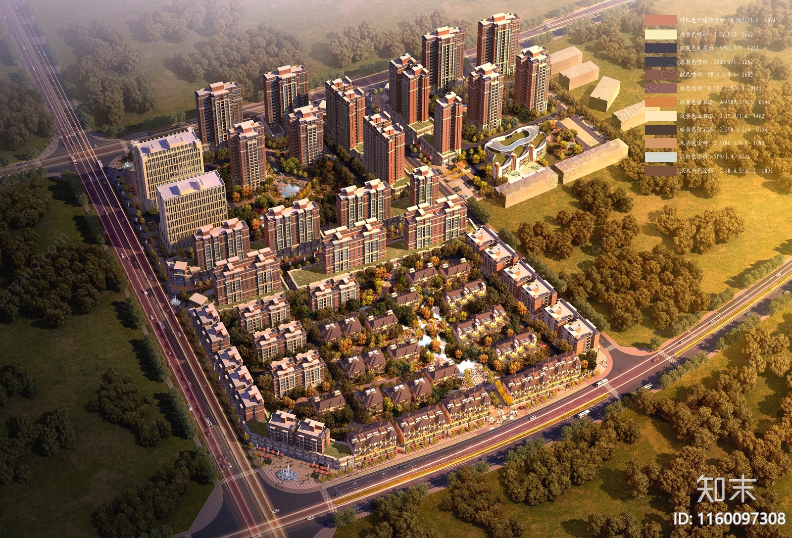 现代风格住宅区规划设计方cad施工图下载【ID:1160097308】