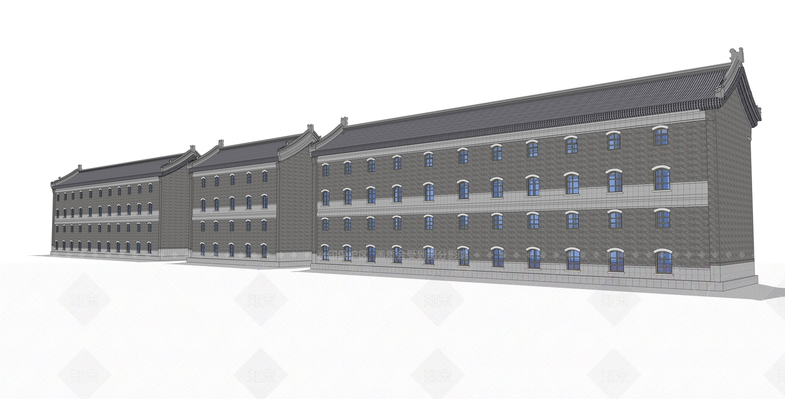 古建SU模型下载【ID:1160097641】
