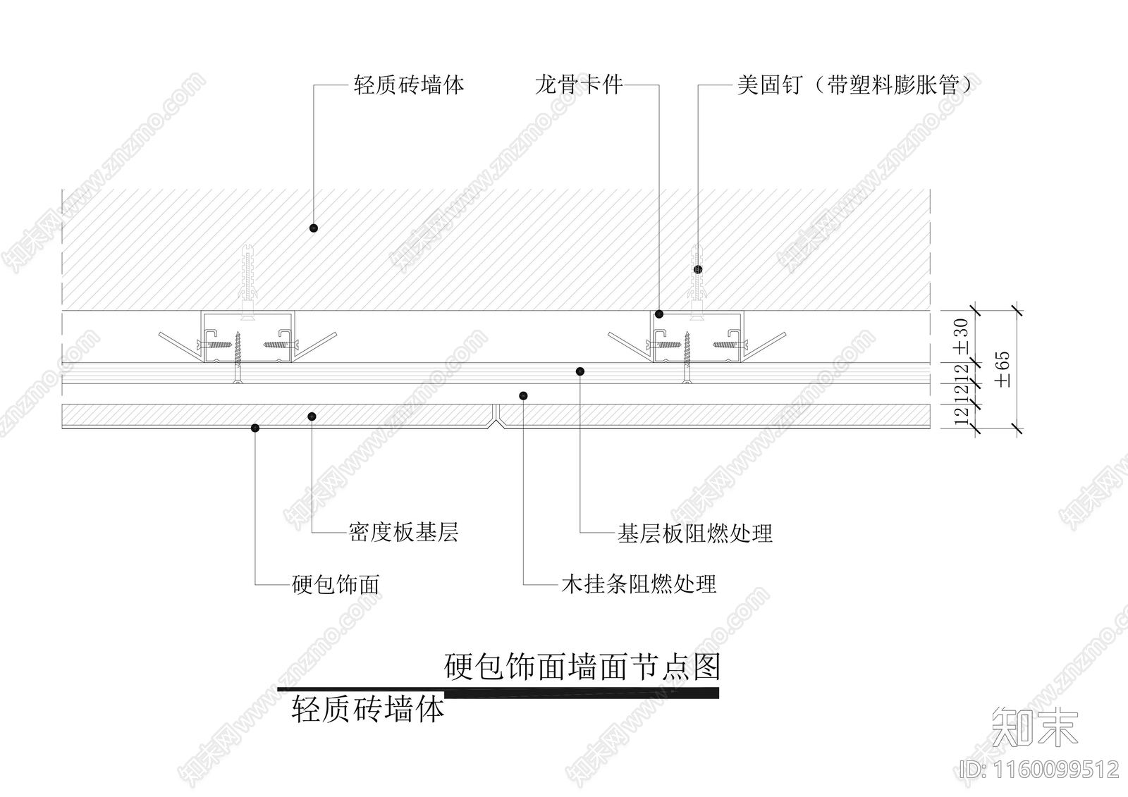 软硬包节点详图cad施工图下载【ID:1160099512】
