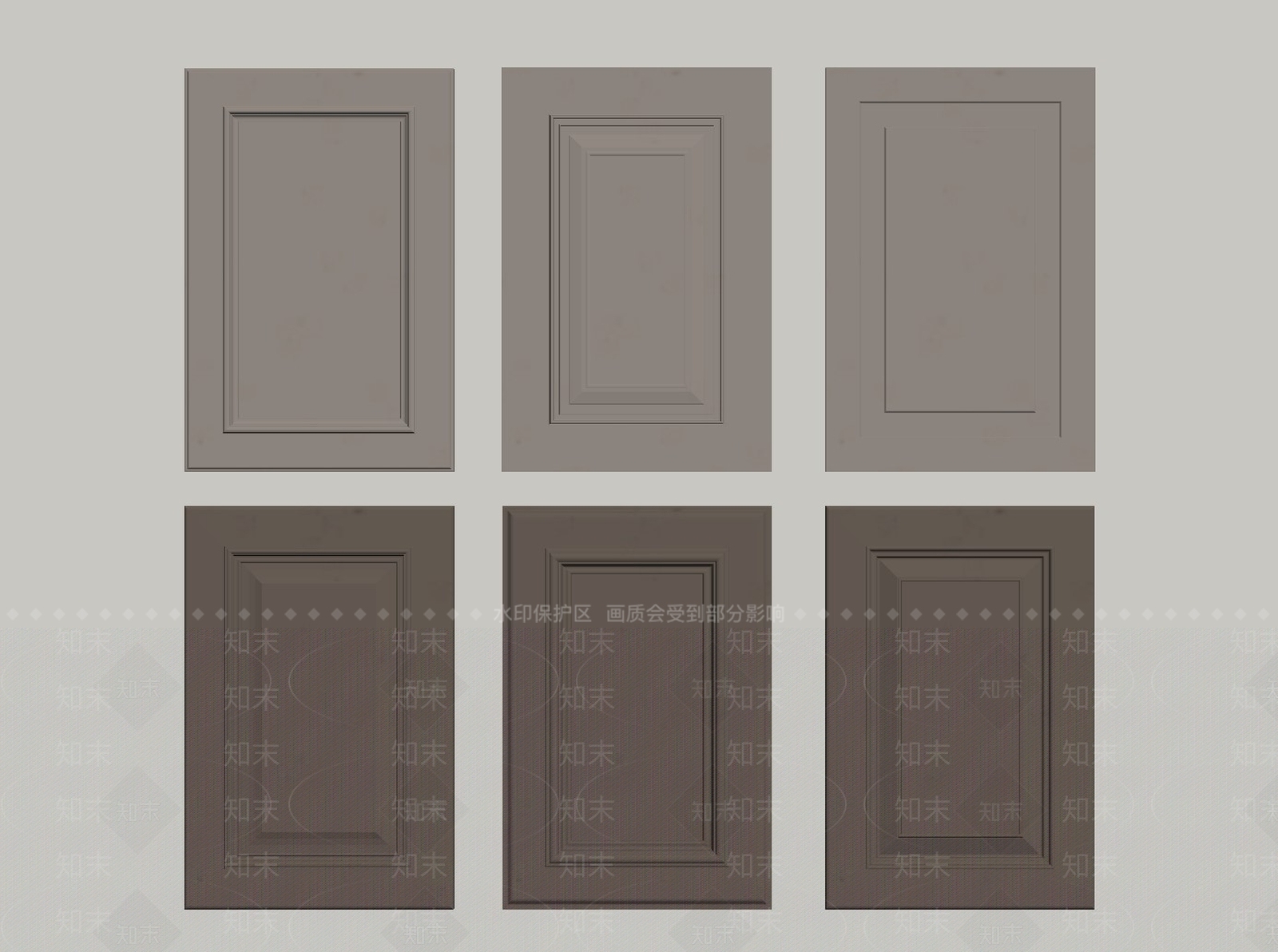 欧式柜门SU模型下载【ID:1160100596】