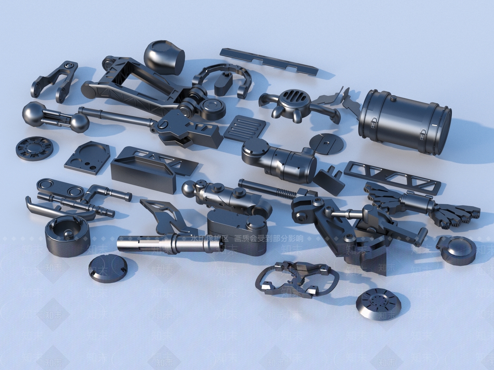 机械零件3D模型下载【ID:1160104521】