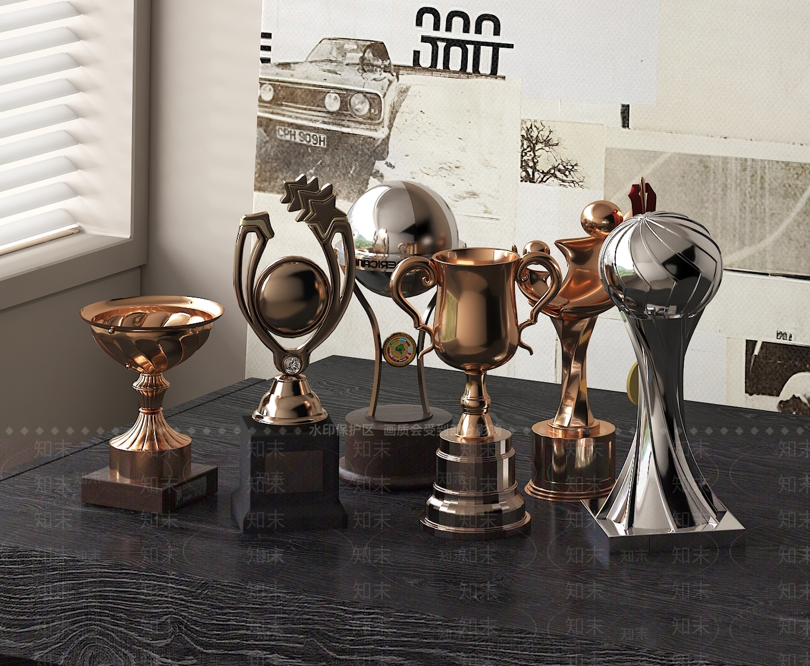 现代奖状3D模型下载【ID:1160113011】