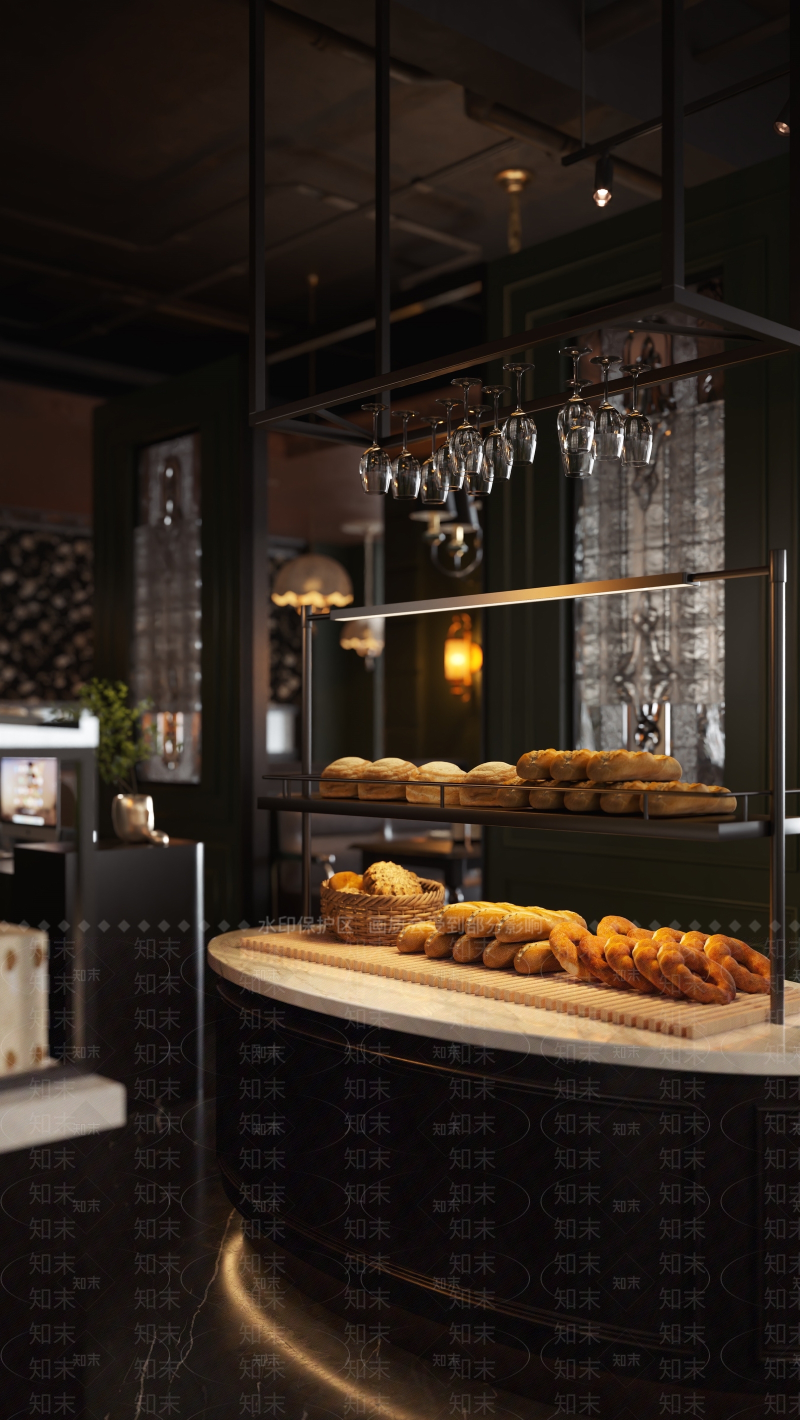 美式餐饮自助甜品台3D模型下载【ID:1160115099】