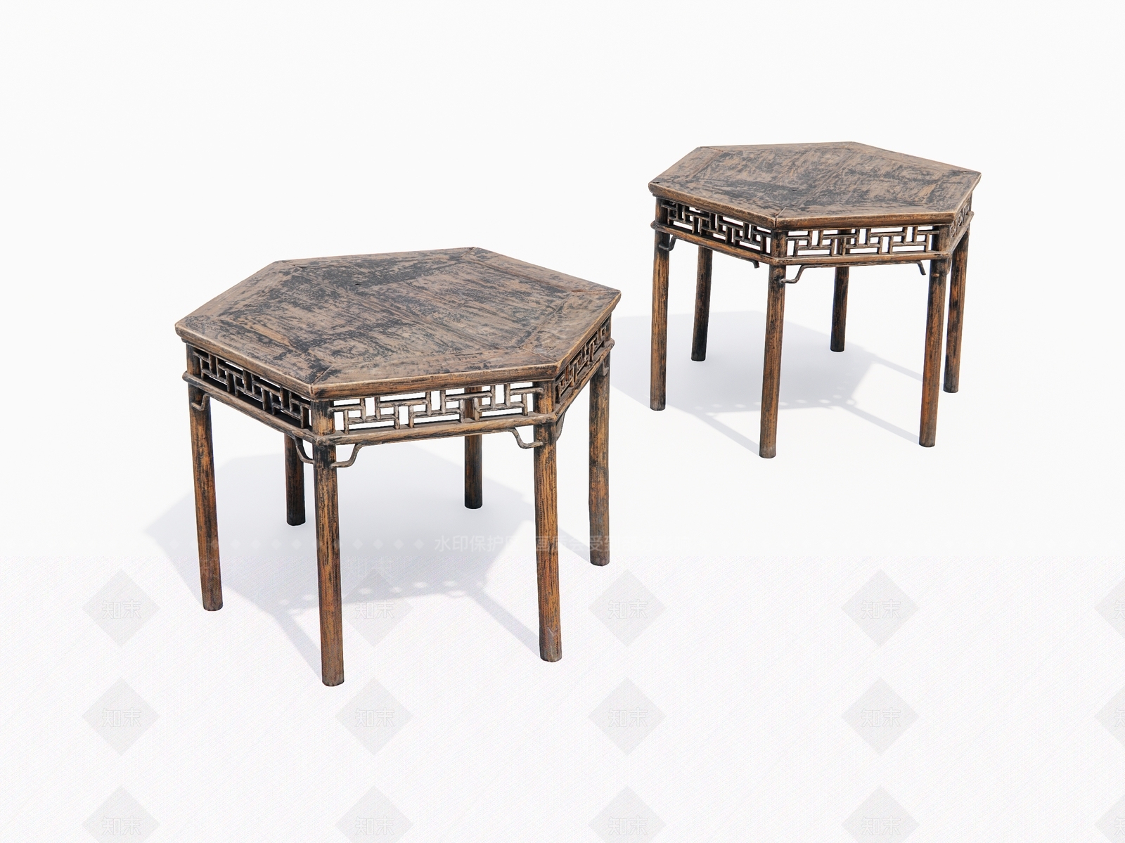 中式旧木桌SU模型下载【ID:1160114933】