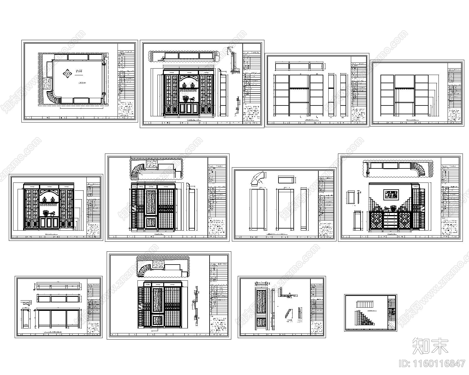 郑州展厅酒窖cad施工图下载【ID:1160116847】