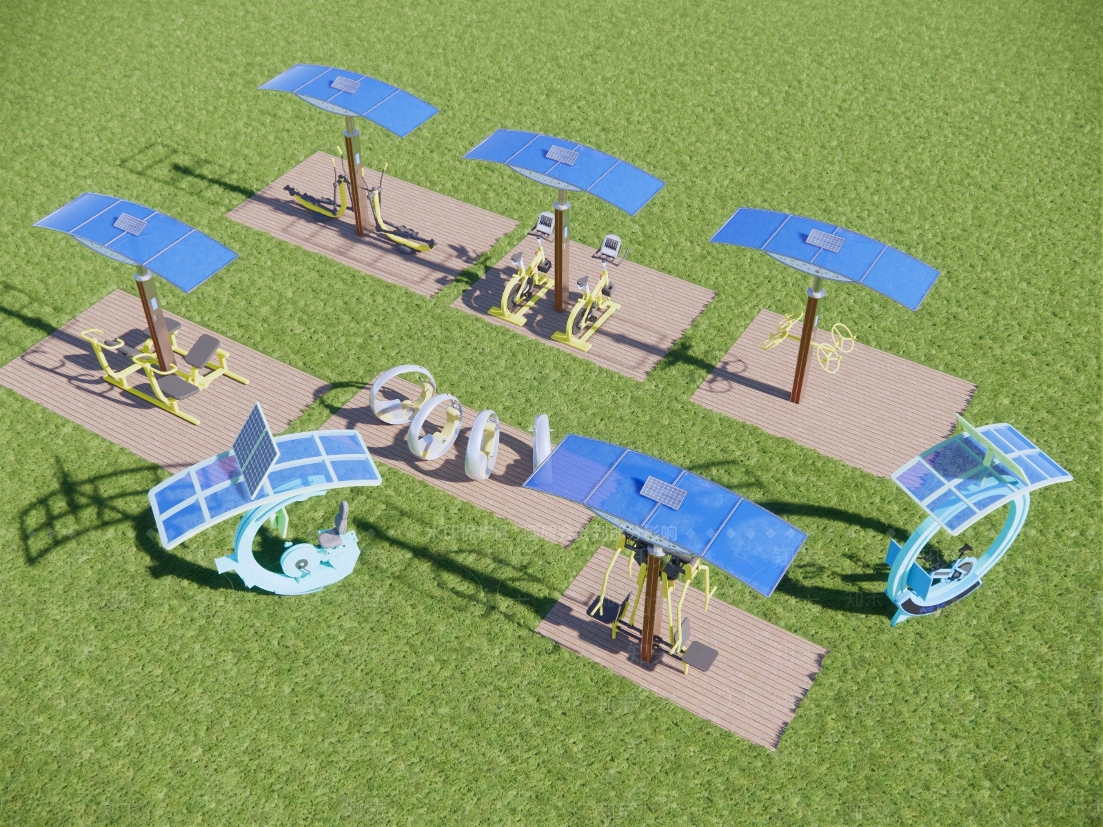 运动器材健身器材SU模型下载【ID:1160120837】