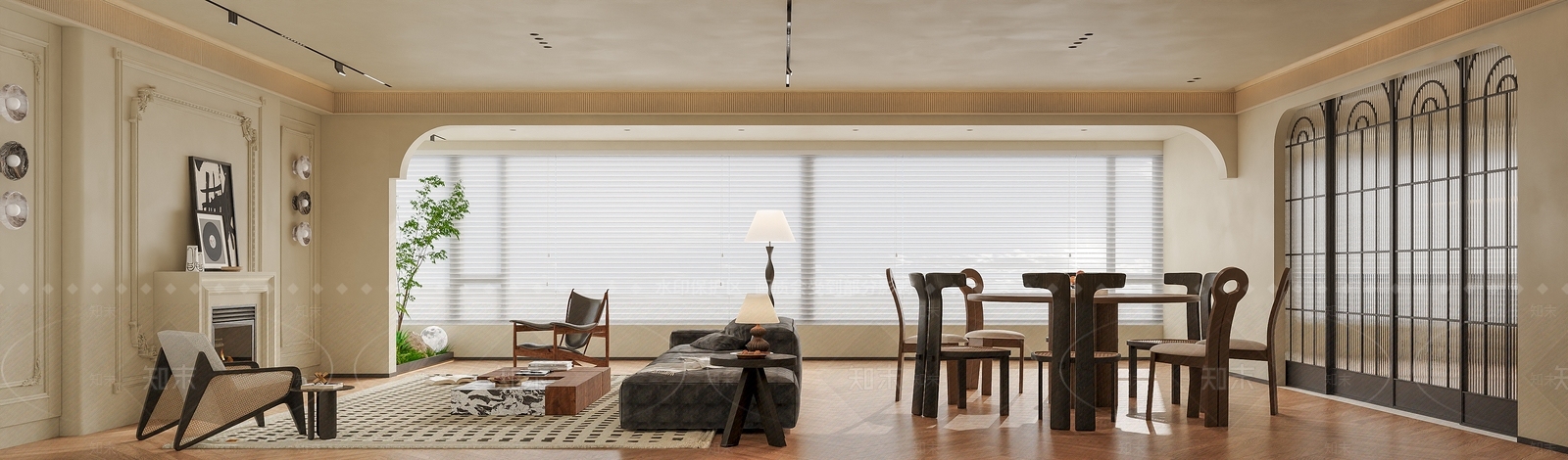 法式咖啡厅3D模型下载【ID:1214431776】