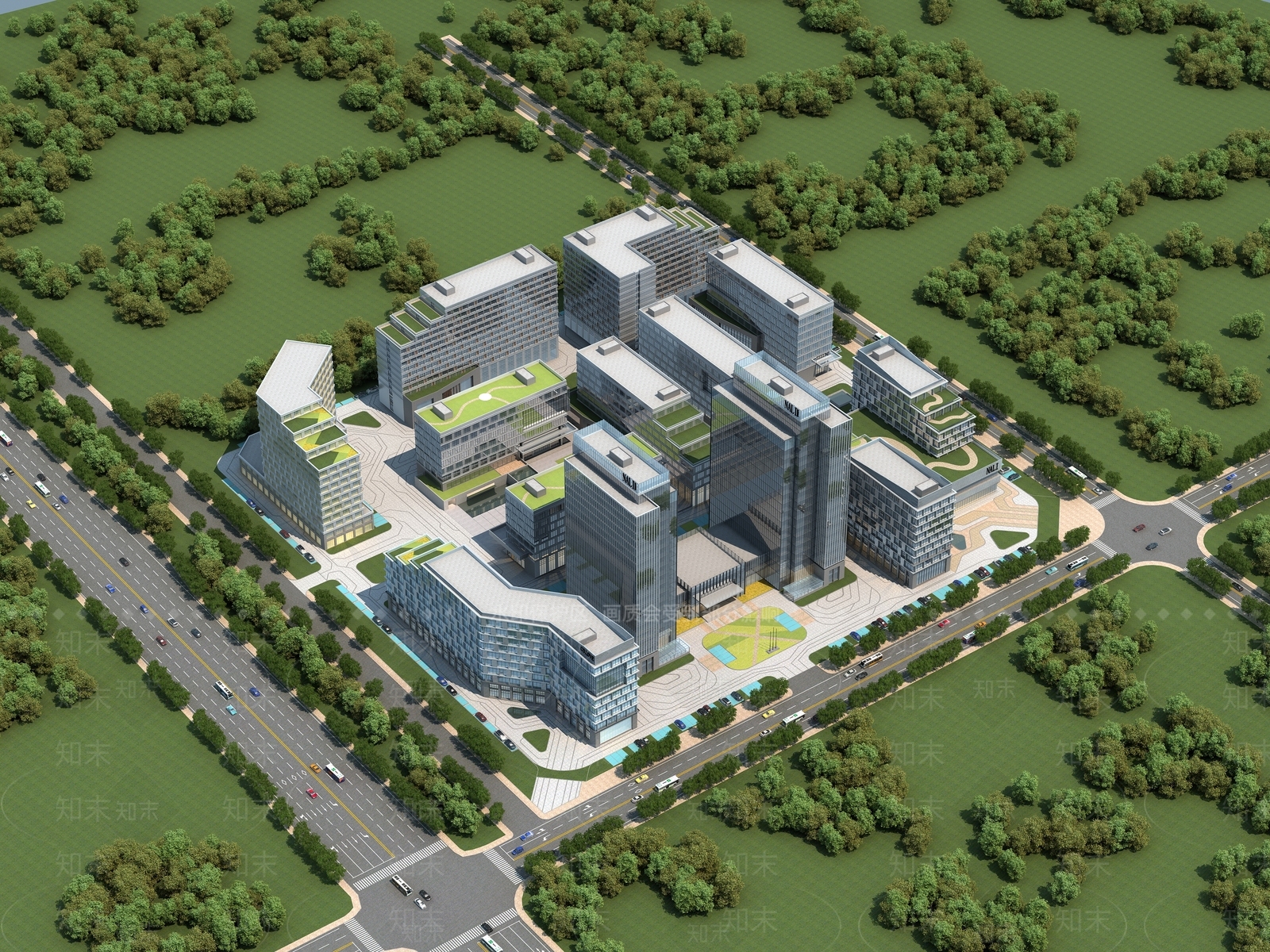 产业园3D模型下载【ID:1160125436】