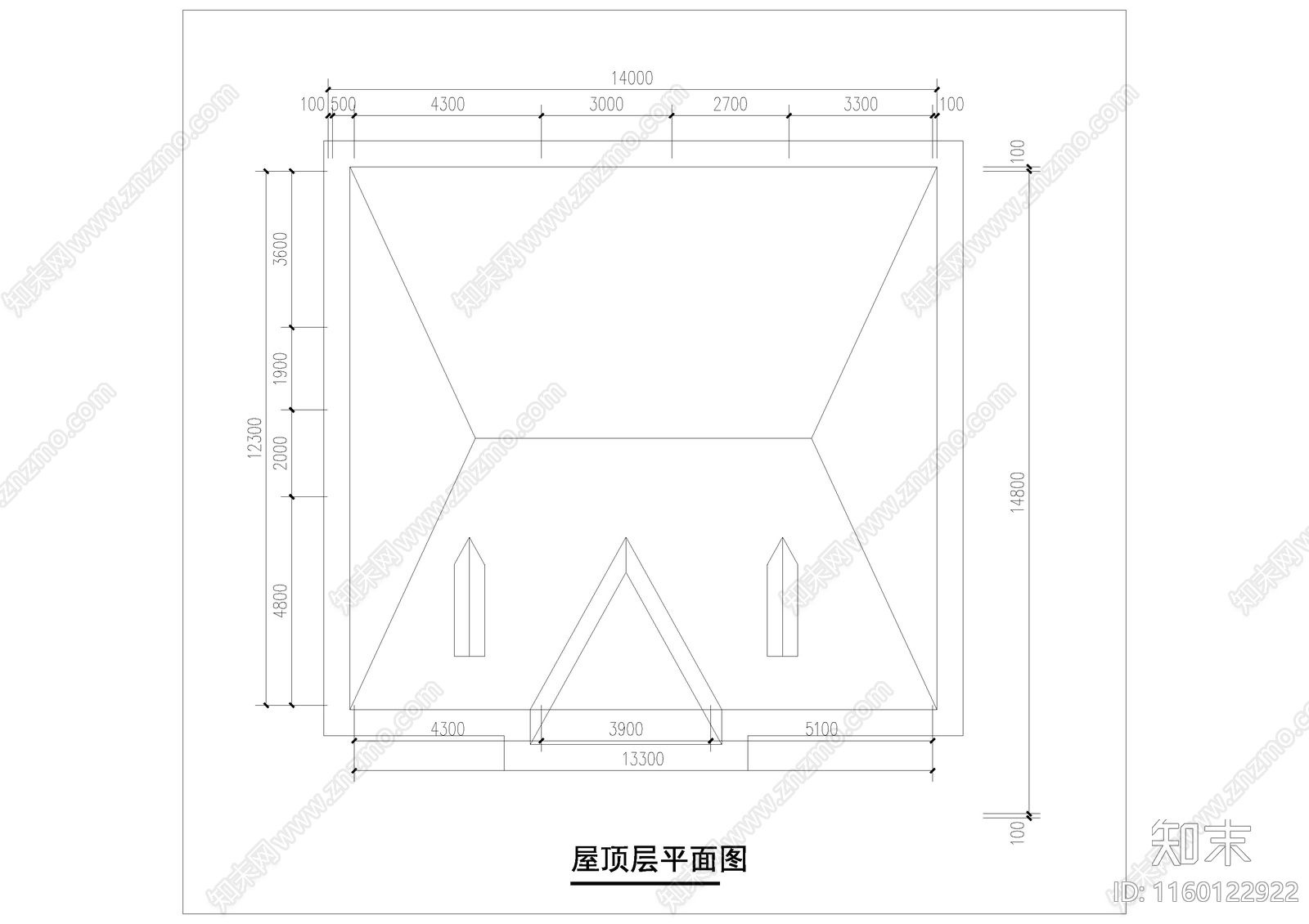 一层新中式别墅cad施工图下载【ID:1160122922】