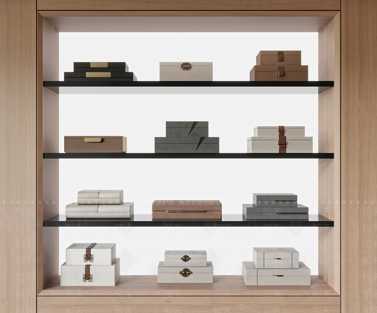 现代首饰盒3D模型下载【ID:1160123248】