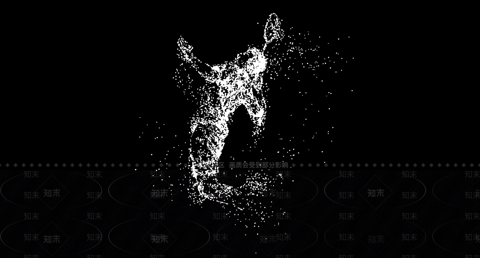 抽象粒子人物运动剪影3D模型下载【ID:1160128616】