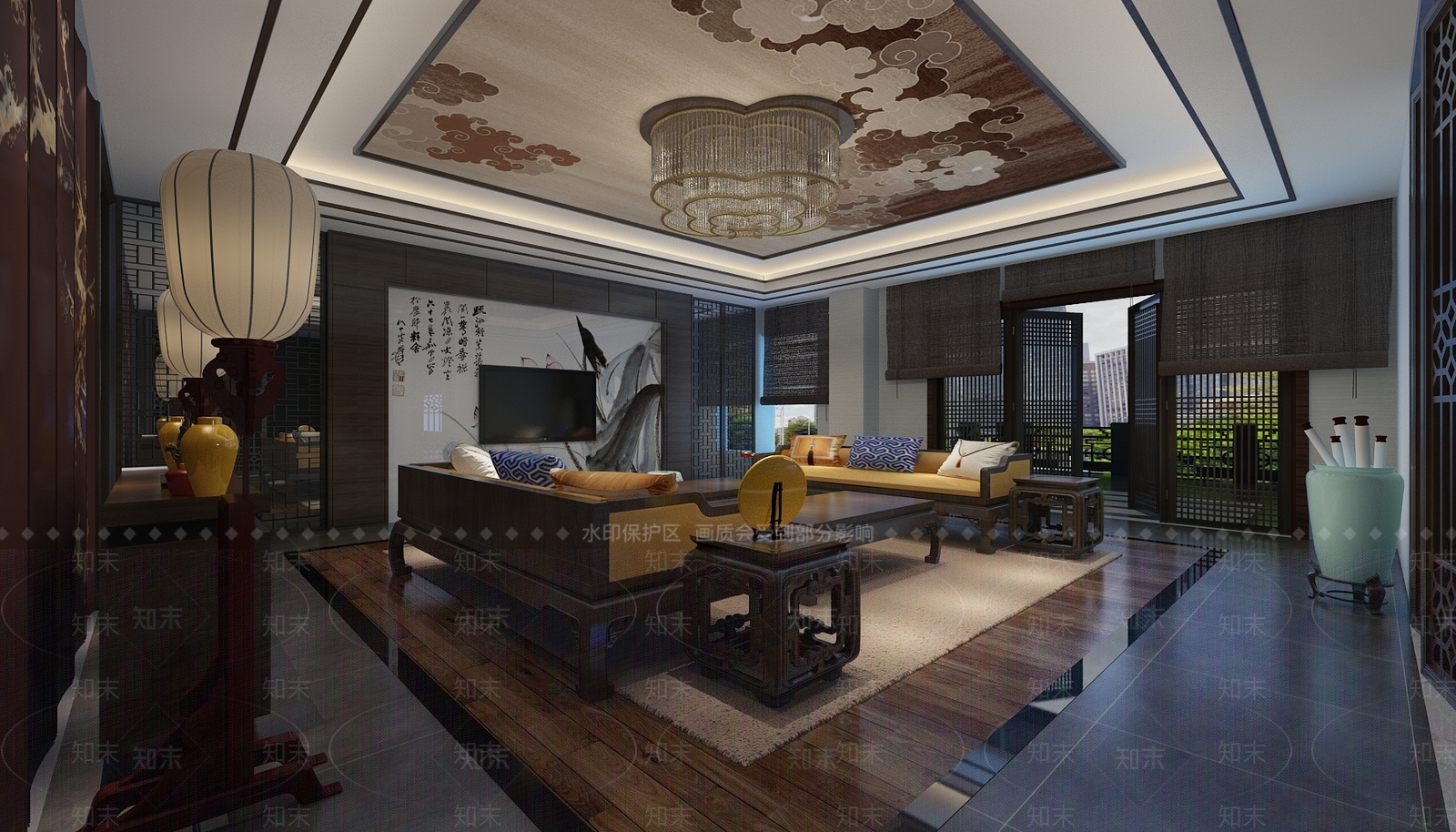 企业洽谈室3D模型下载【ID:1160129335】