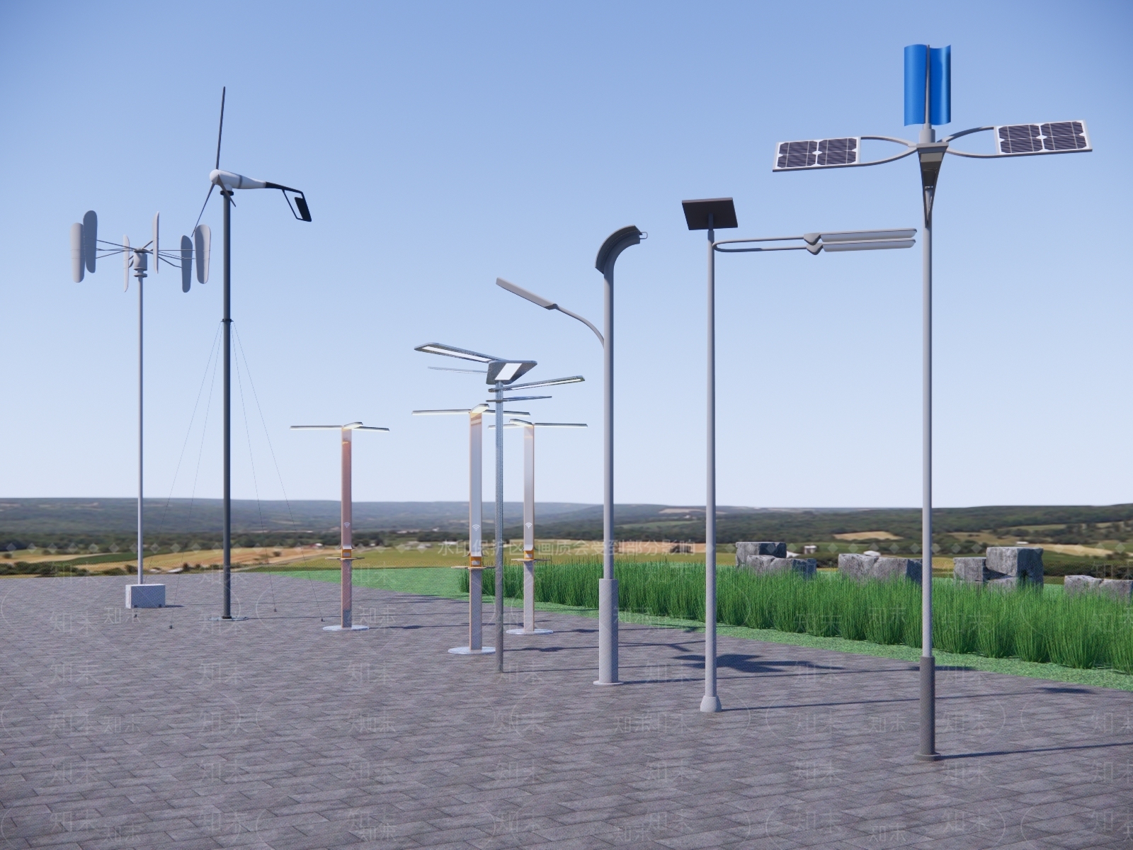 风力发电机SU模型下载【ID:1160137467】