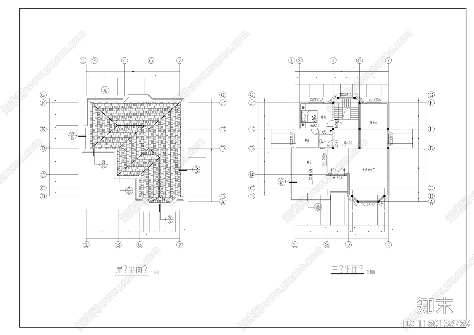 别墅建cad施工图下载【ID:1160138769】