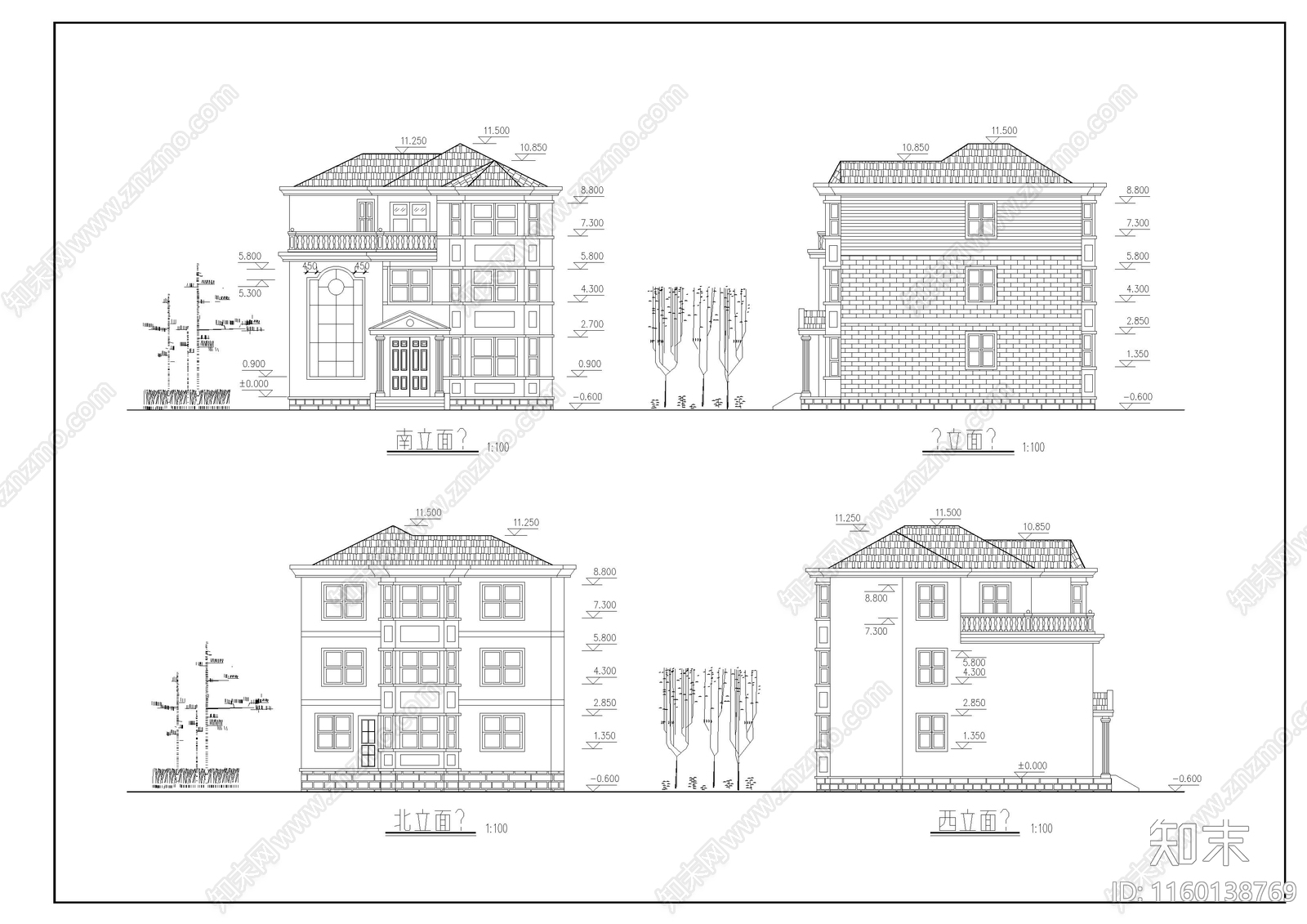 别墅建cad施工图下载【ID:1160138769】