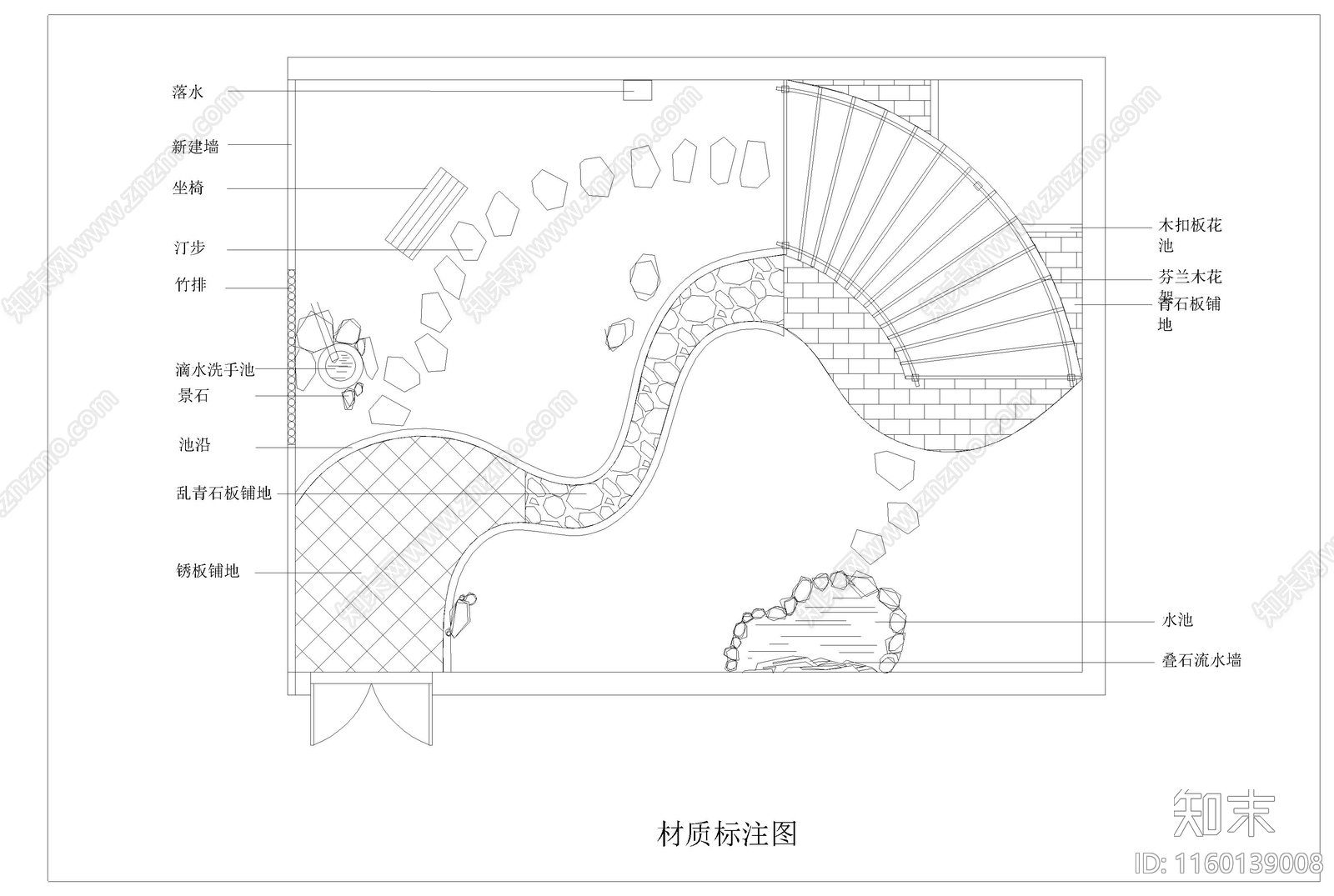 别墅庭cad施工图下载【ID:1160139008】