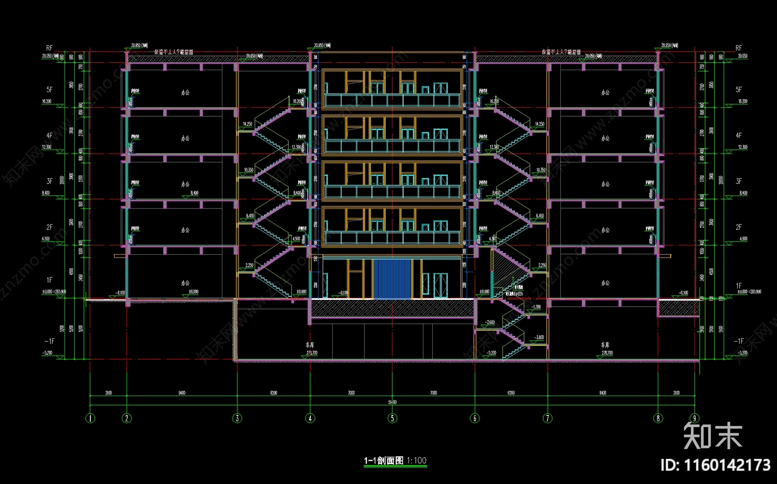 公共建筑立面cad施工图下载【ID:1160142173】