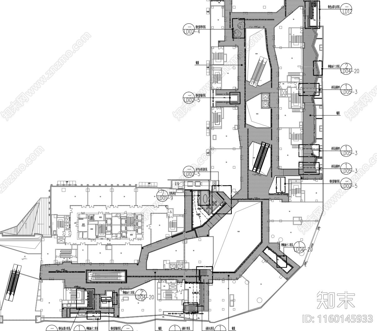 泰禾长安中心景观设施工图下载【ID:1160145933】