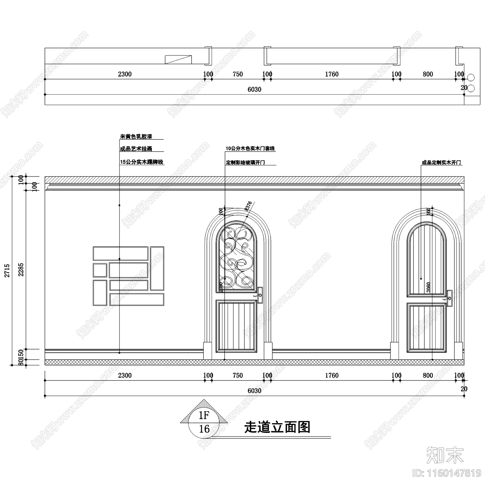 中南世纪城美式三室两厅两卫室内家装CAcad施工图下载【ID:1160147819】