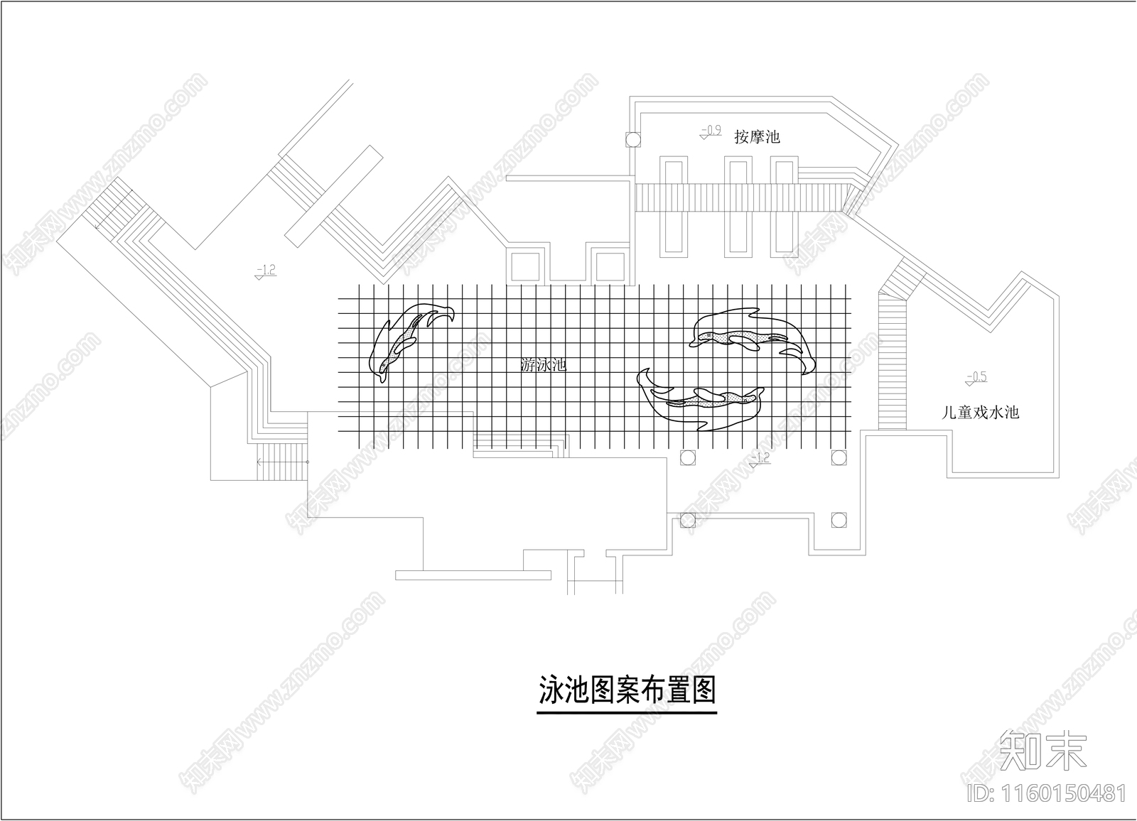 泳池水电布置图施工图下载【ID:1160150481】