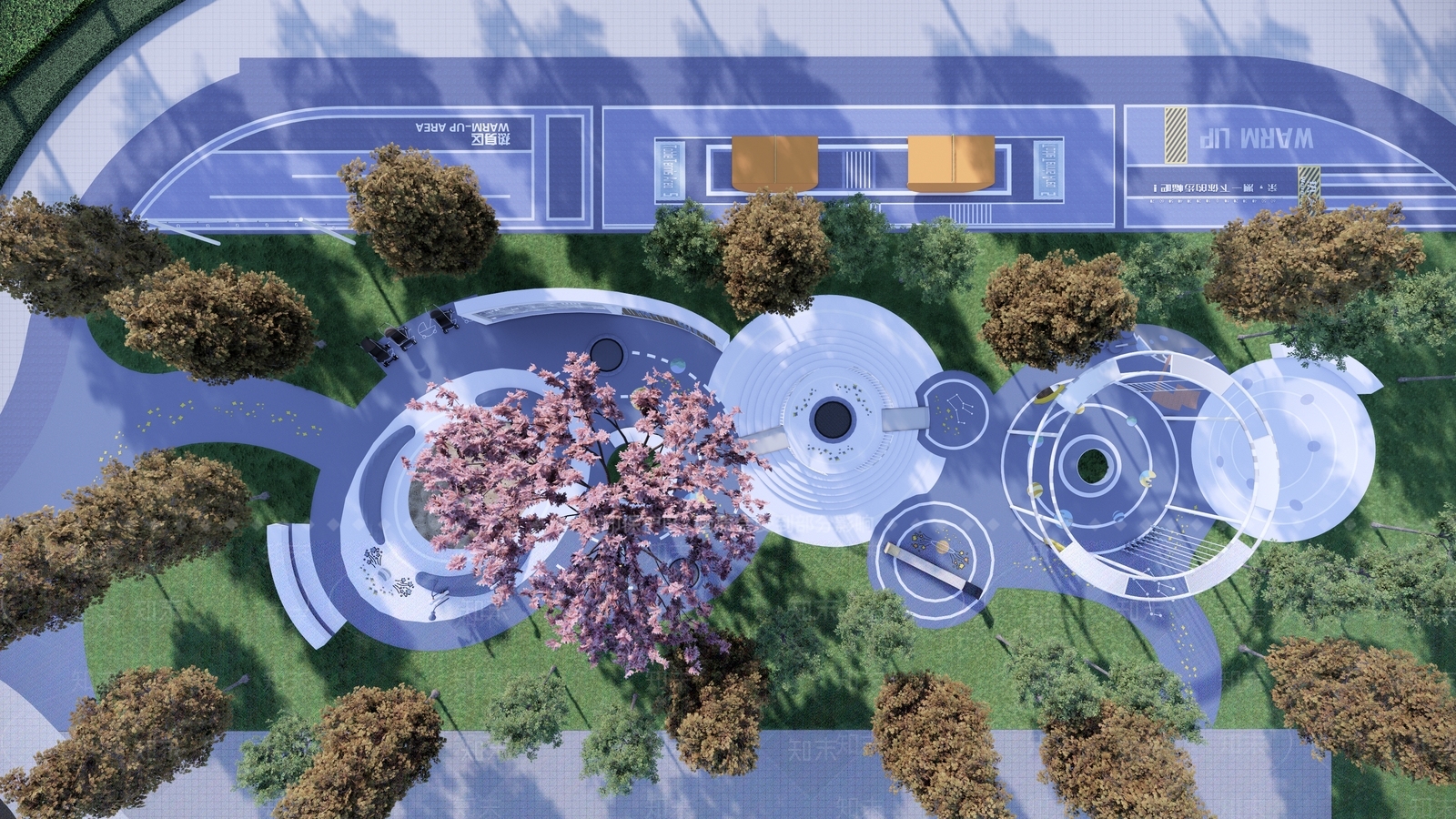 儿童活动场地SU模型下载【ID:1160155451】