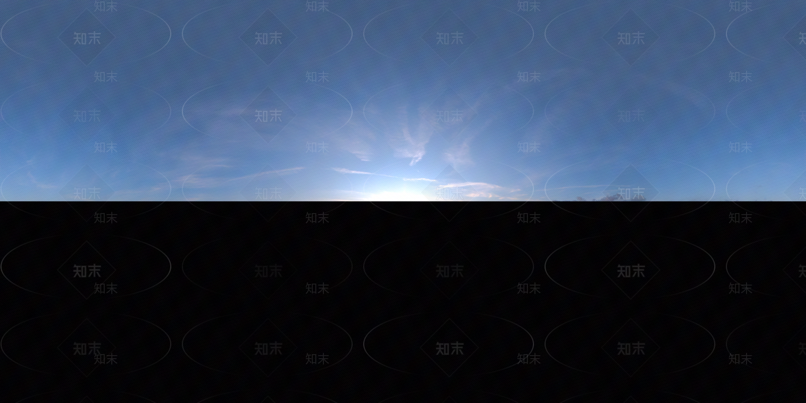 效果图专用清新氛围晴天日出天空贴图下载【ID:1160161219】