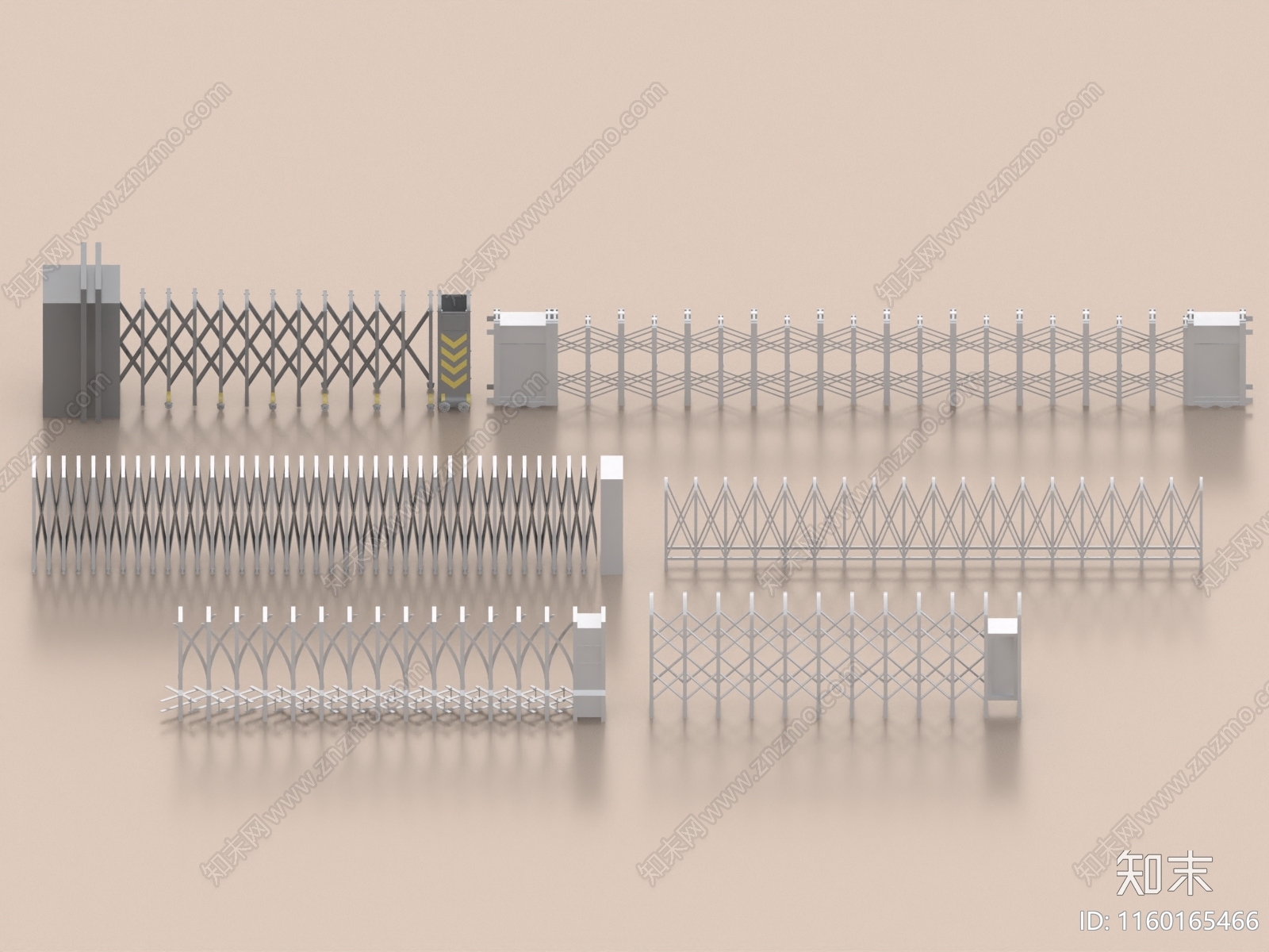 电动伸缩门3D模型下载【ID:1160165466】